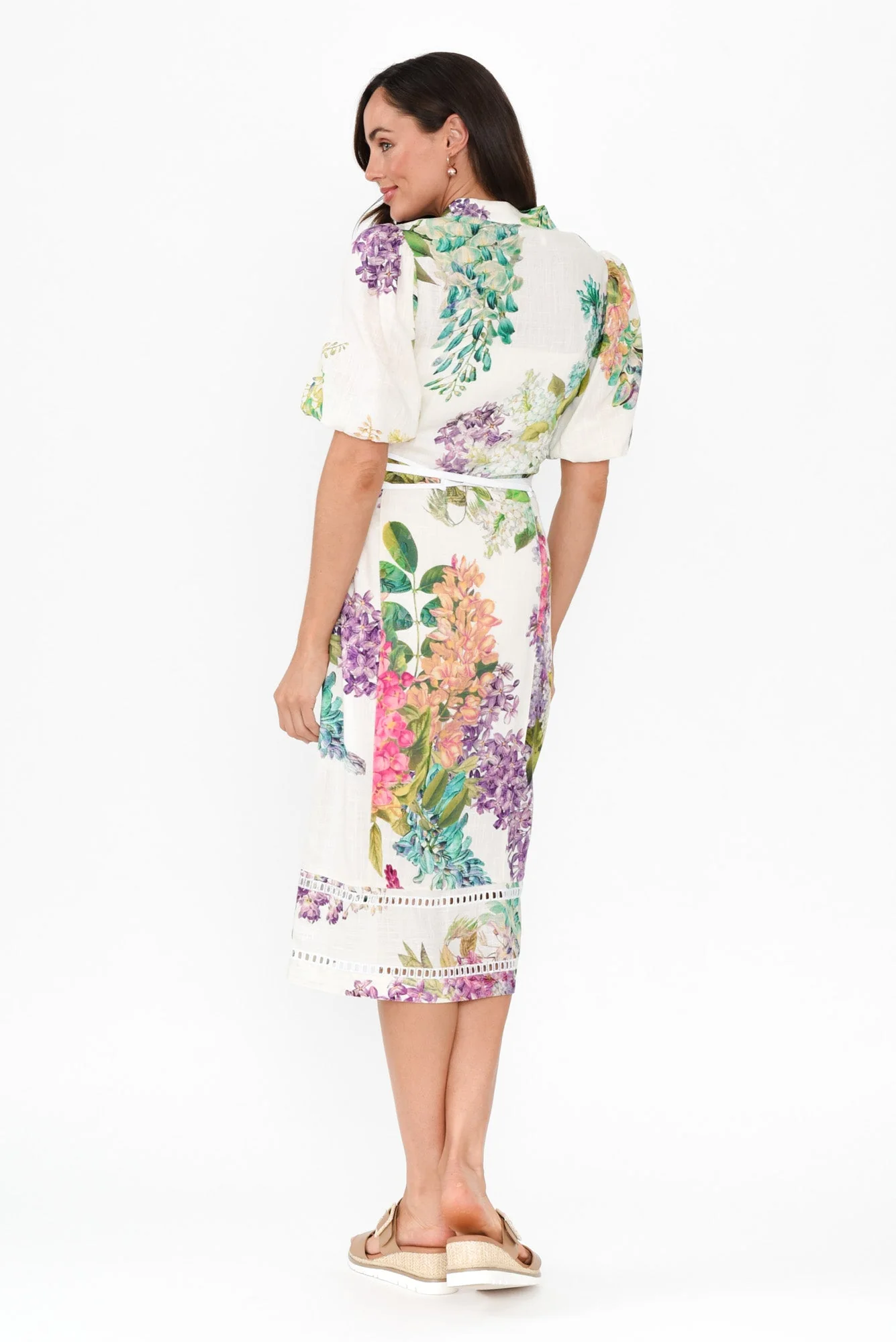 Carlyle Wisteria Alba Linen Blend Dress - Image 5