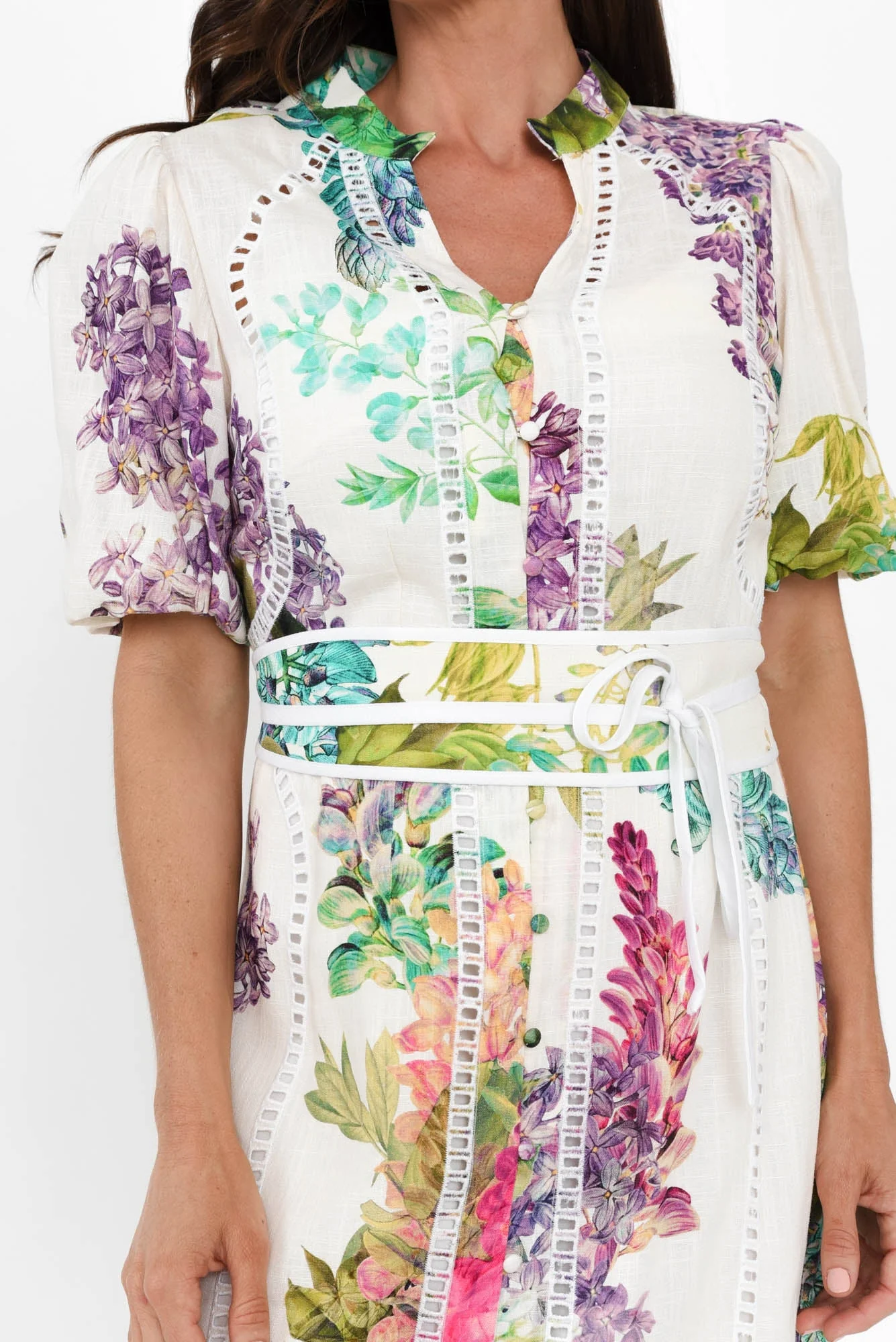 Carlyle Wisteria Alba Linen Blend Dress - Image 6