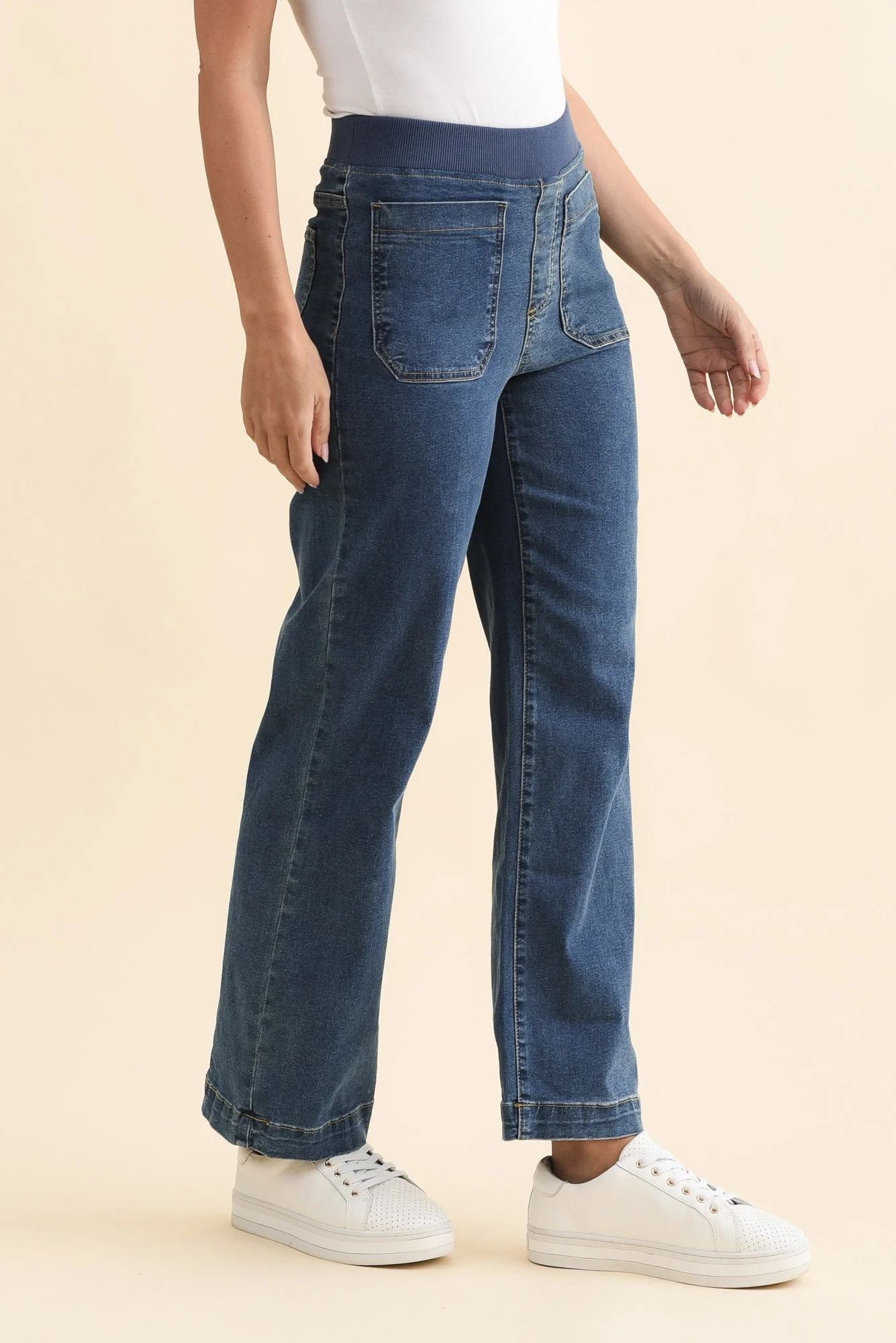 Carpenter Blue Denim Stretch Jeans - Image 4