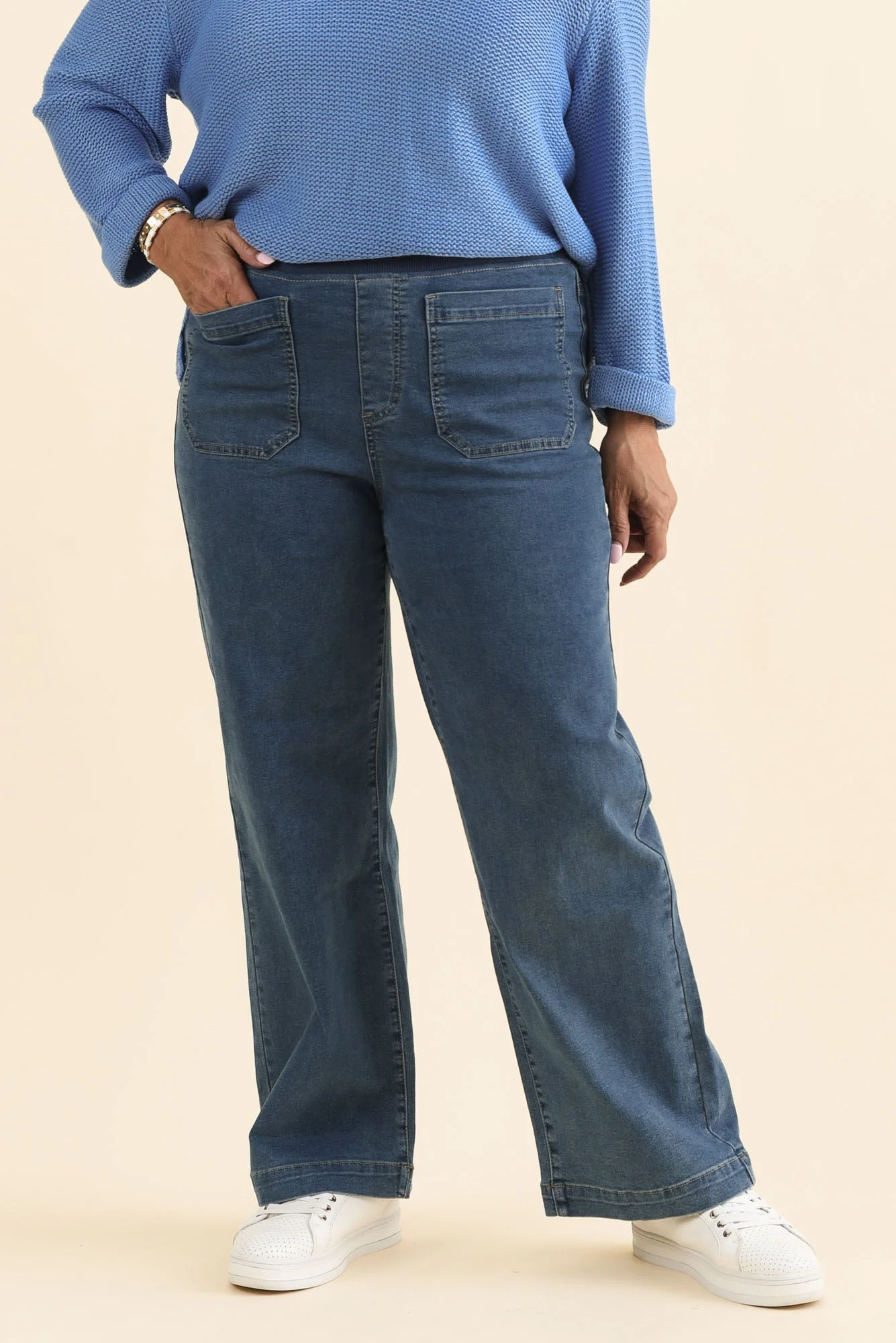 Carpenter Blue Denim Stretch Jeans - Image 8