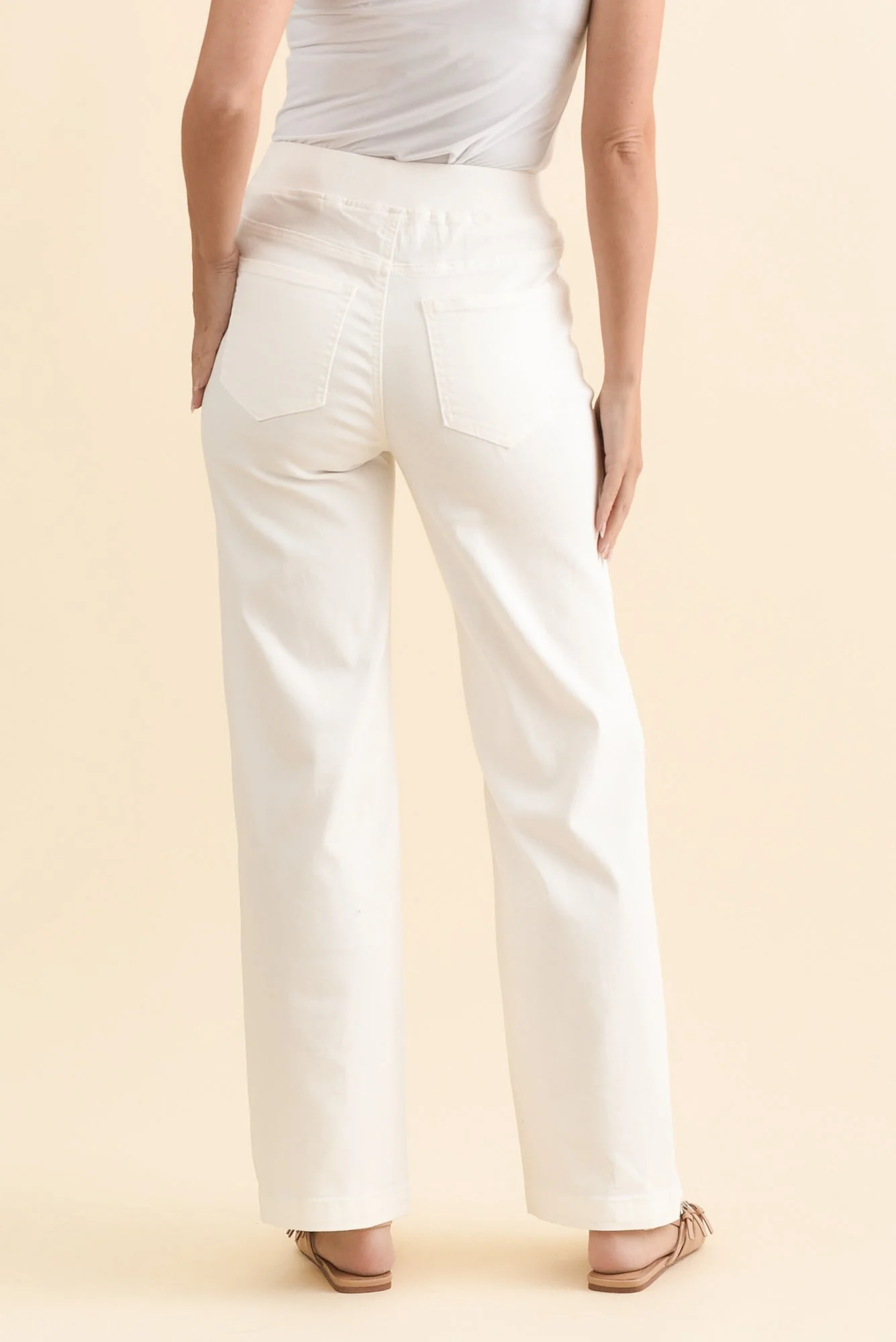 Carpenter Cream Stretch Jeans - Image 4