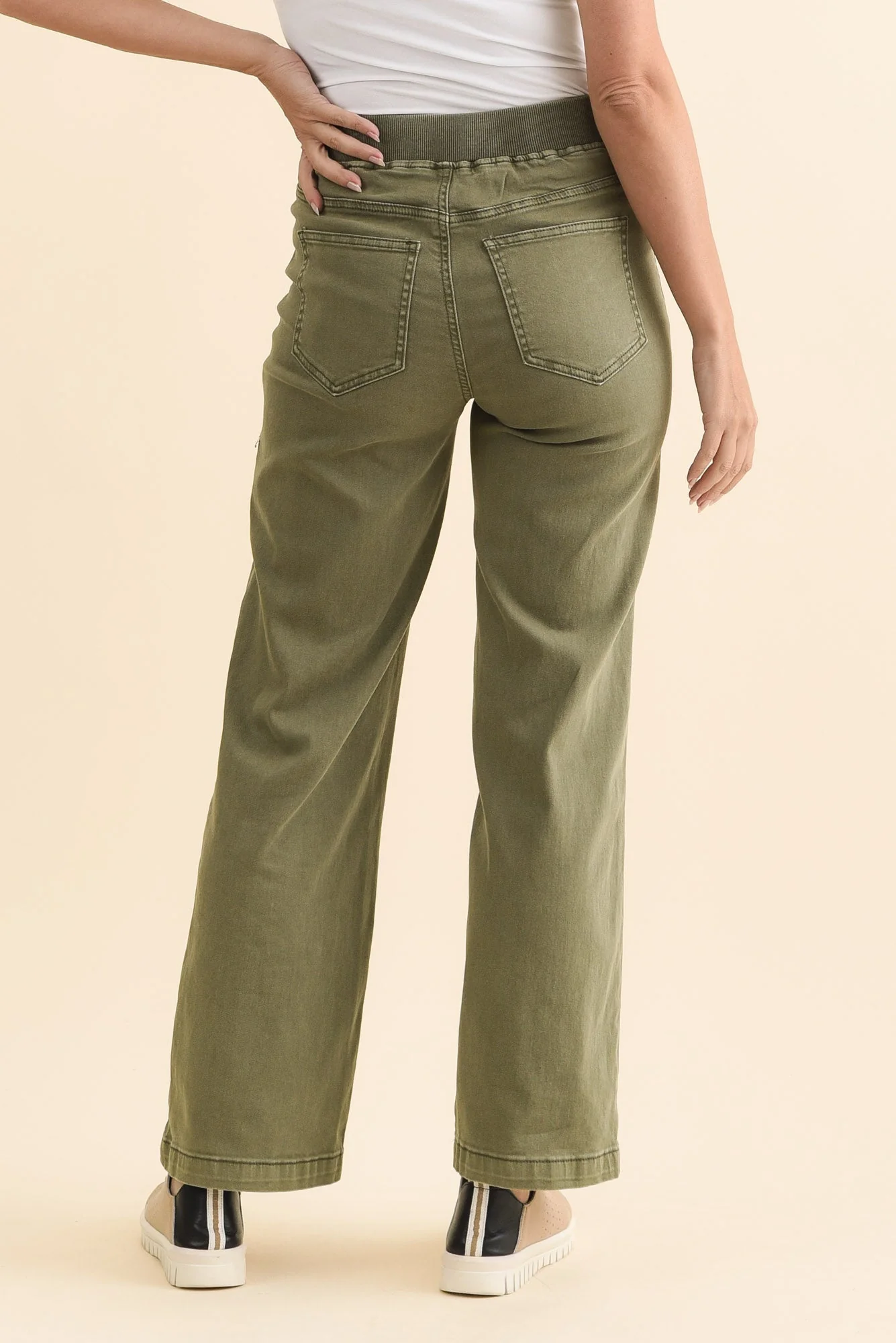 Carpenter Khaki Stretch Jeans - Image 3
