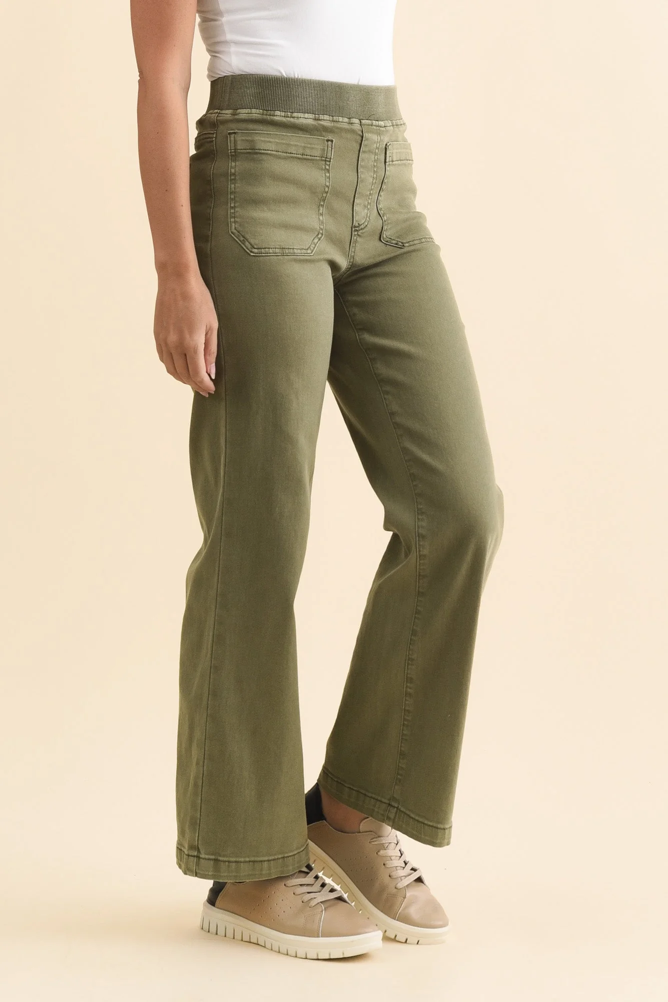 Carpenter Khaki Stretch Jeans - Image 5