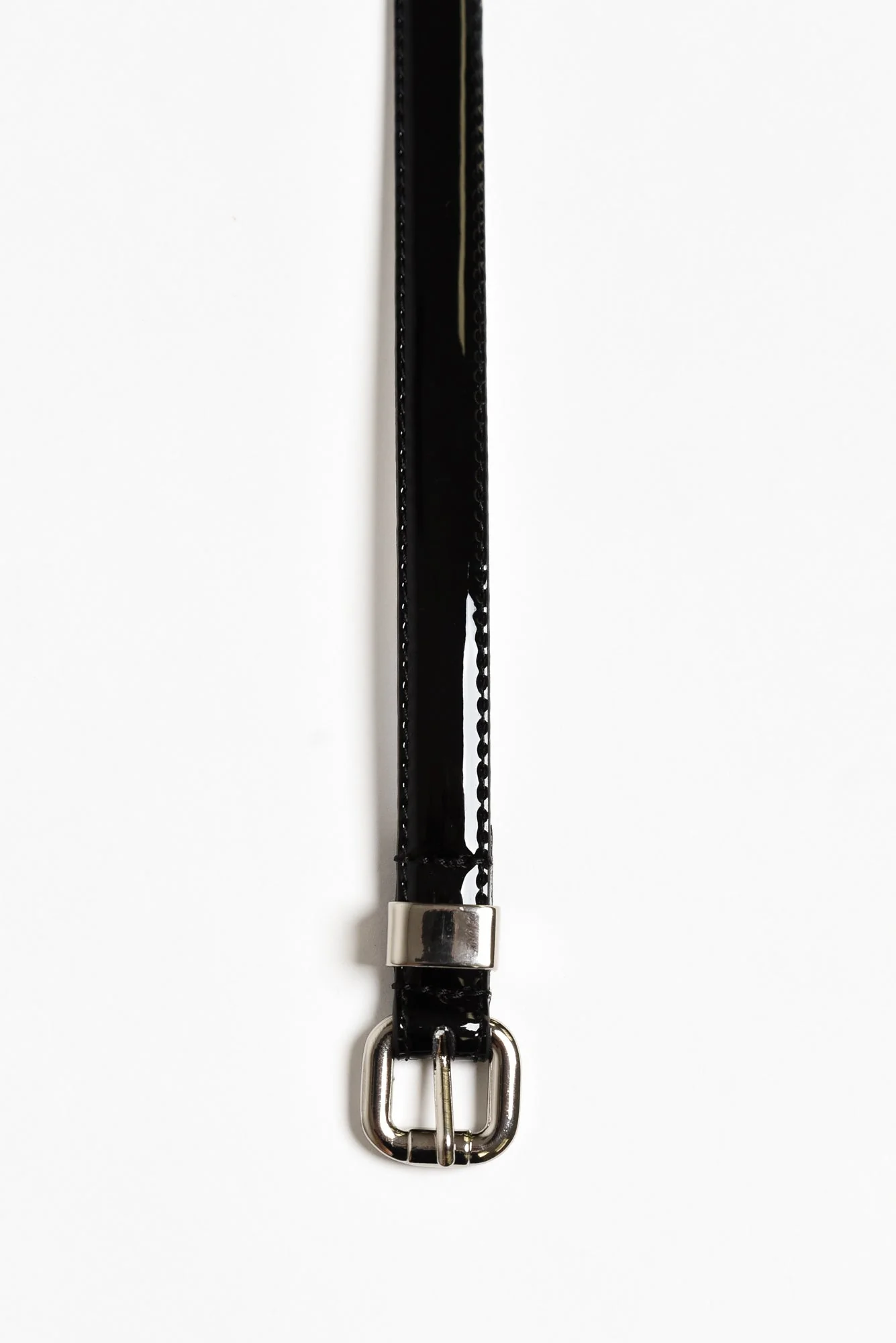 Carrie Black Patent Leather Belt - Image 2
