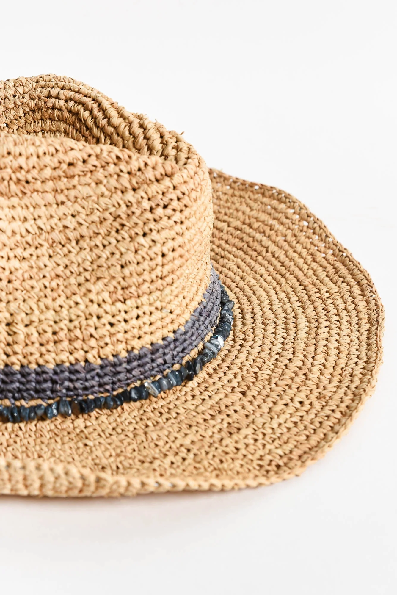 Cassie Cobalt Raffia Cowboy Hat - Image 4