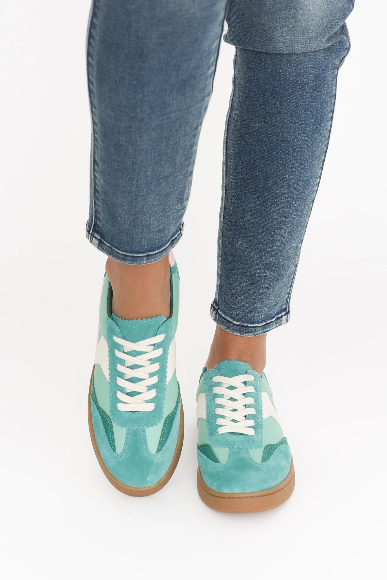 Castro Green Suede Leather Sneaker - Image 3