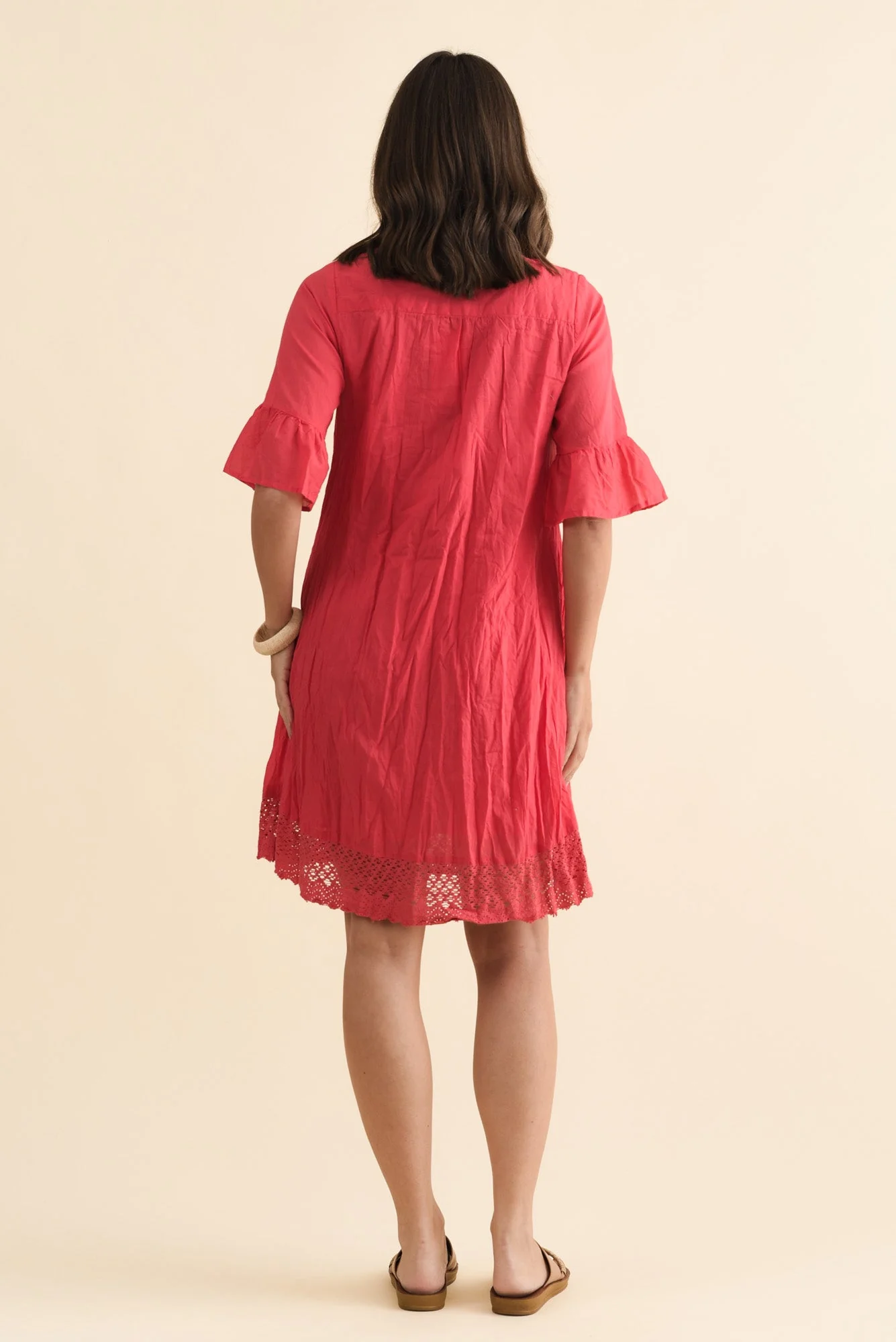 Cayman Cherry Cotton Tunic Dress - Image 4