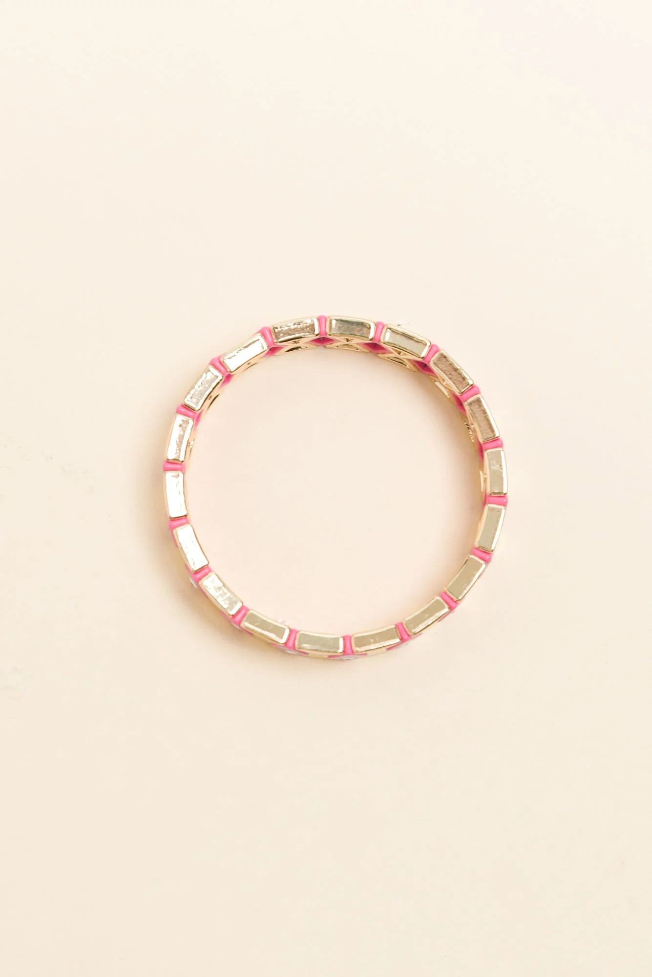 Celeste Pink Beaded Eye Bracelet - Image 2
