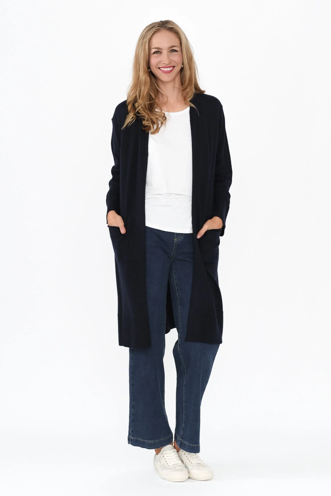 Charter Navy Knit Pocket Cardigan - Image 6