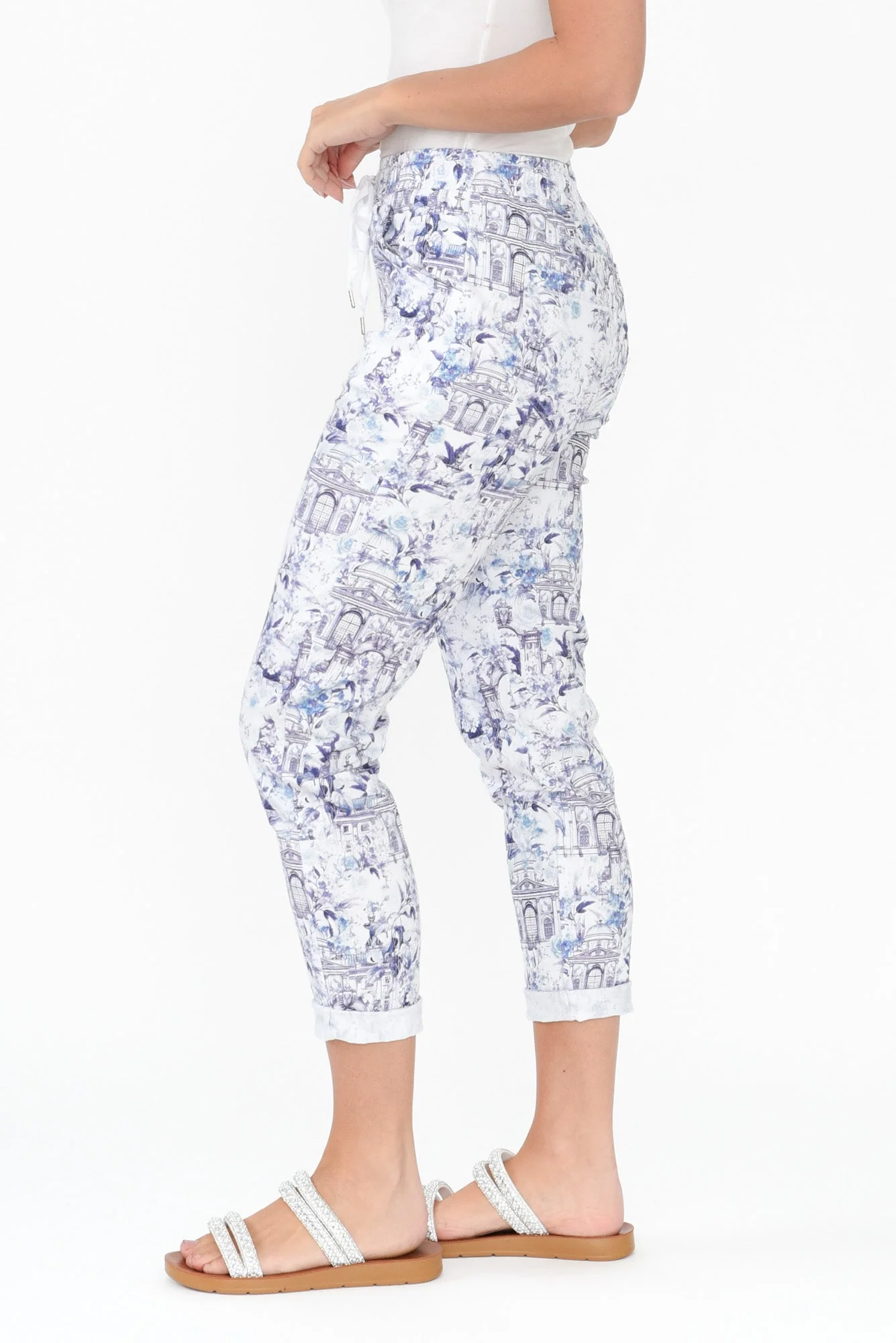 Cherie Navy Vista Drawstring Pants - Image 3