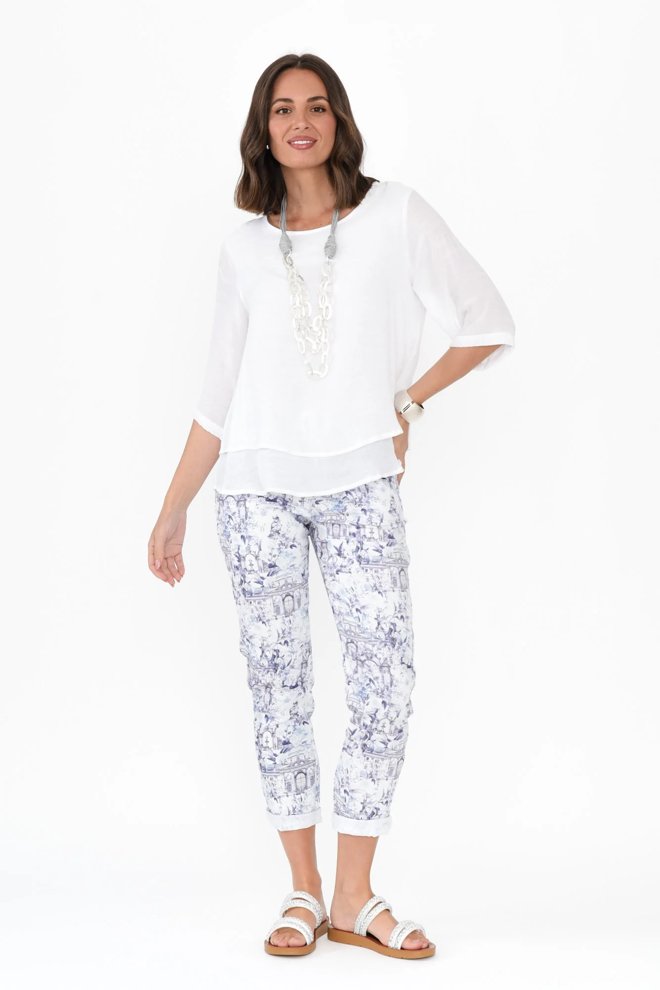 Cherie Navy Vista Drawstring Pants - Image 6