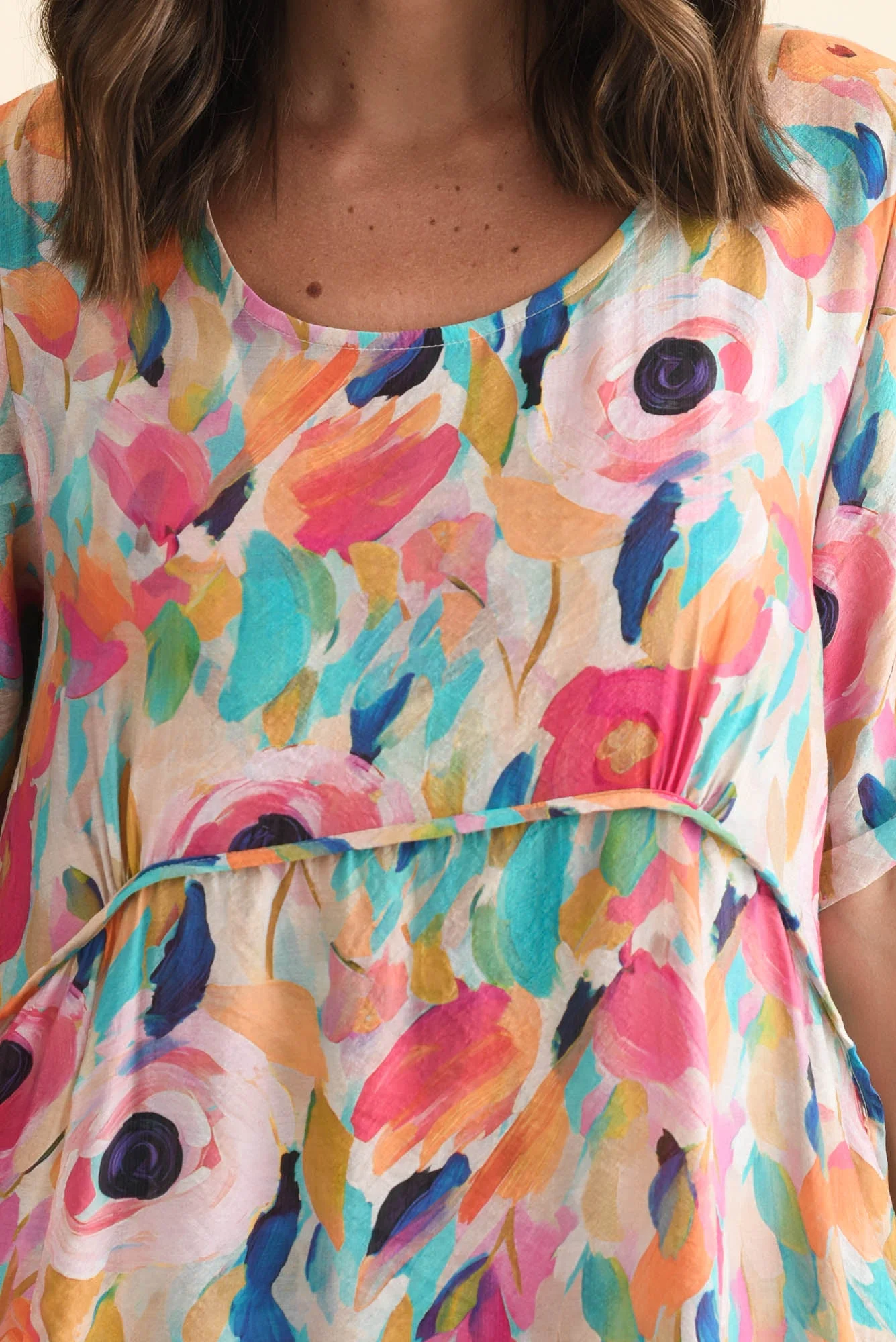 Christie Pink Floral Pocket Dress - Image 5