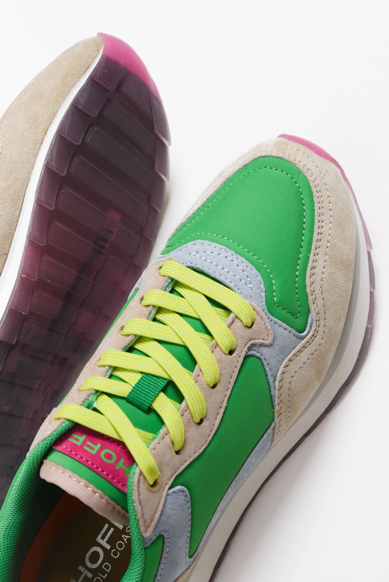 City Green Multi Leather Sneaker - Image 3