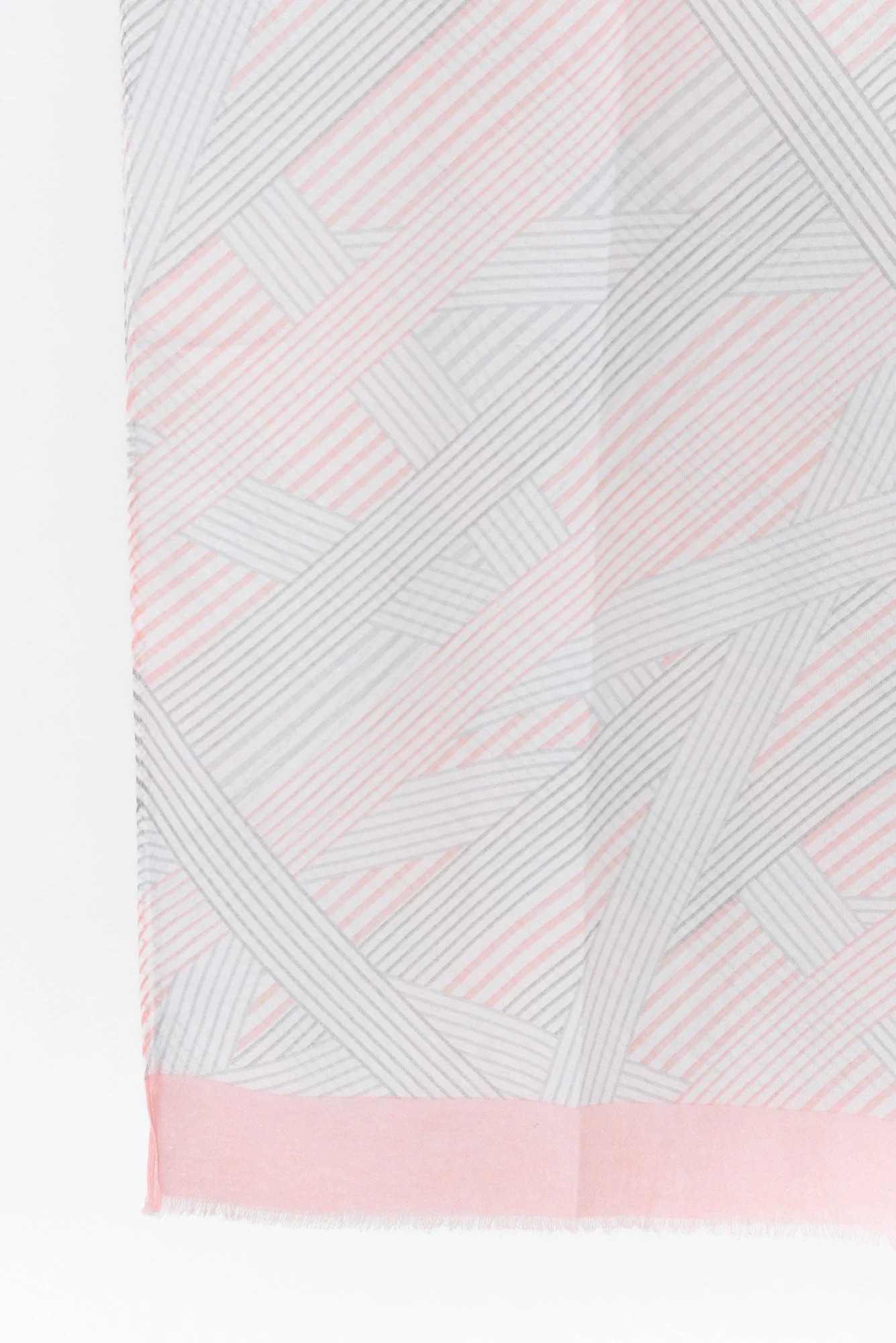 Claret Pink Stripe Scarf - Image 3