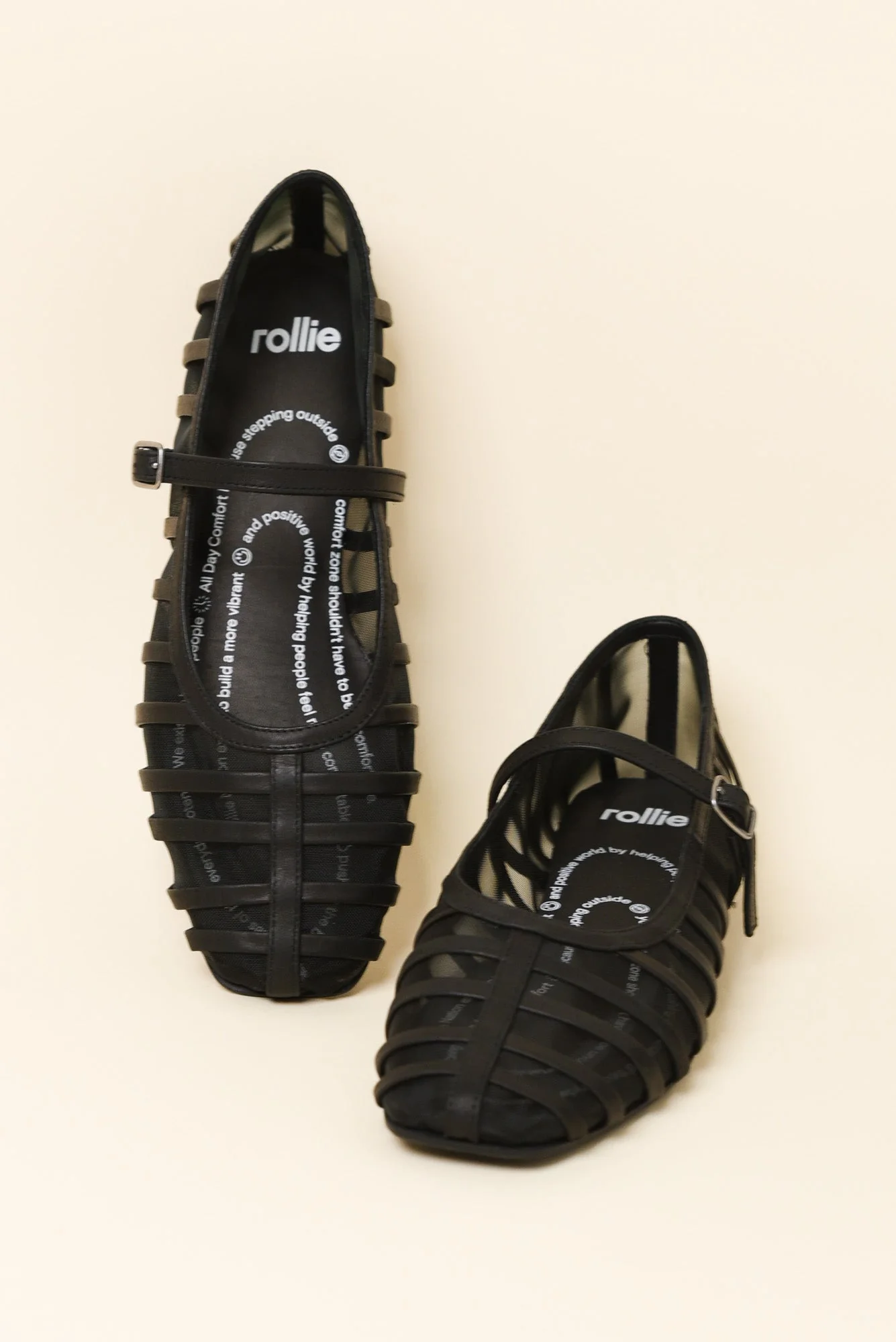 Clary Black Mesh Ballet Flat - Image 2