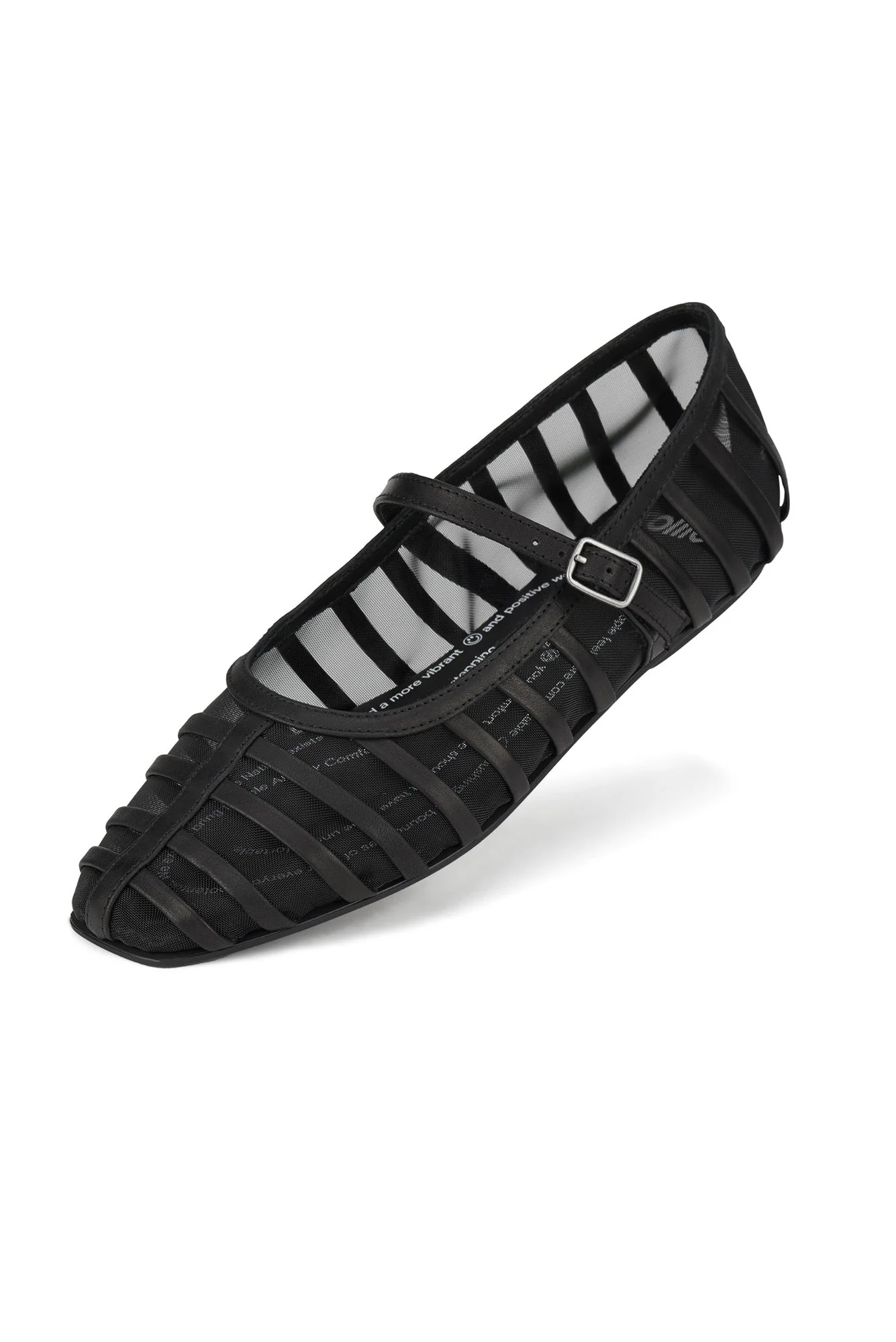 Clary Black Mesh Ballet Flat - Image 3