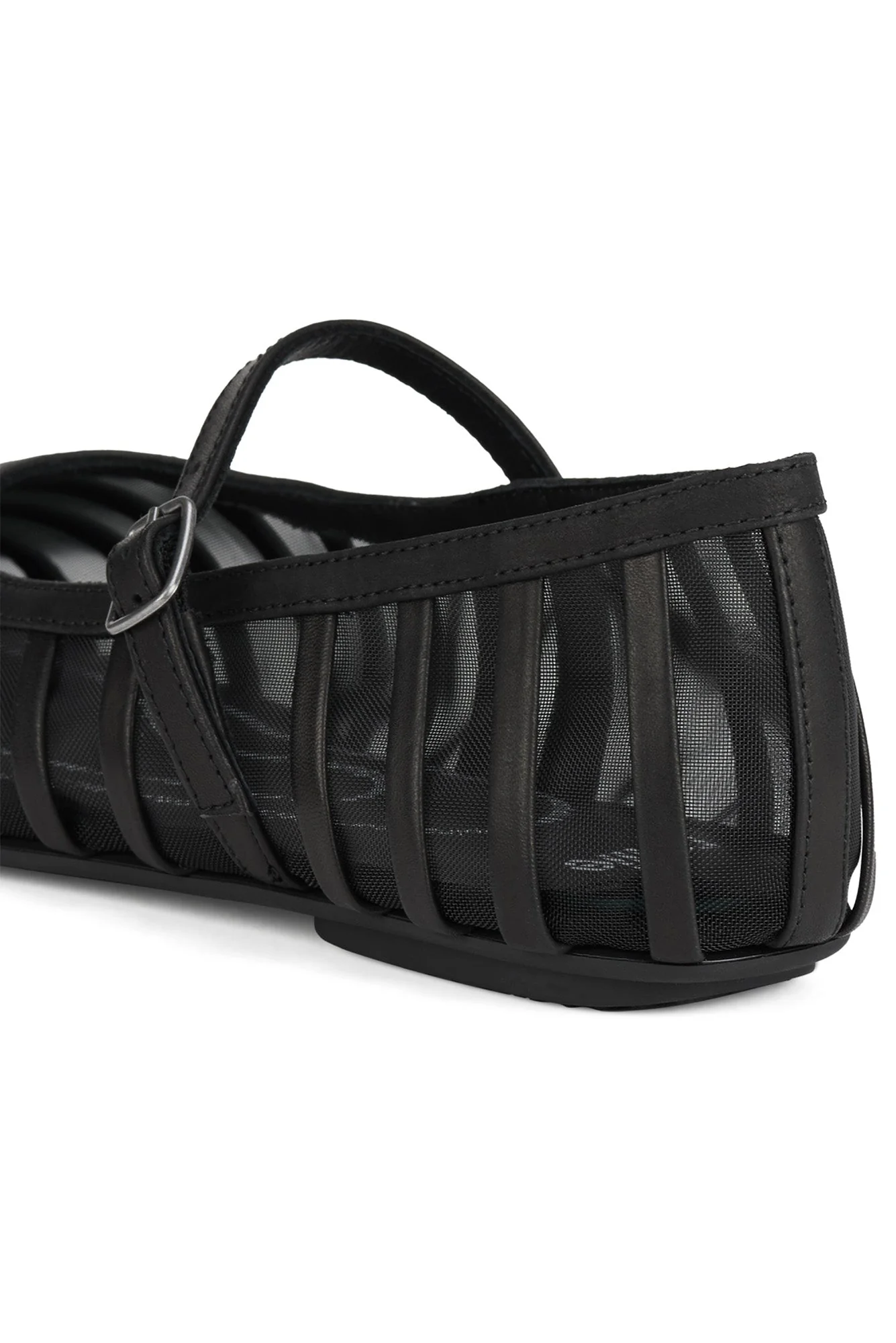 Clary Black Mesh Ballet Flat - Image 4