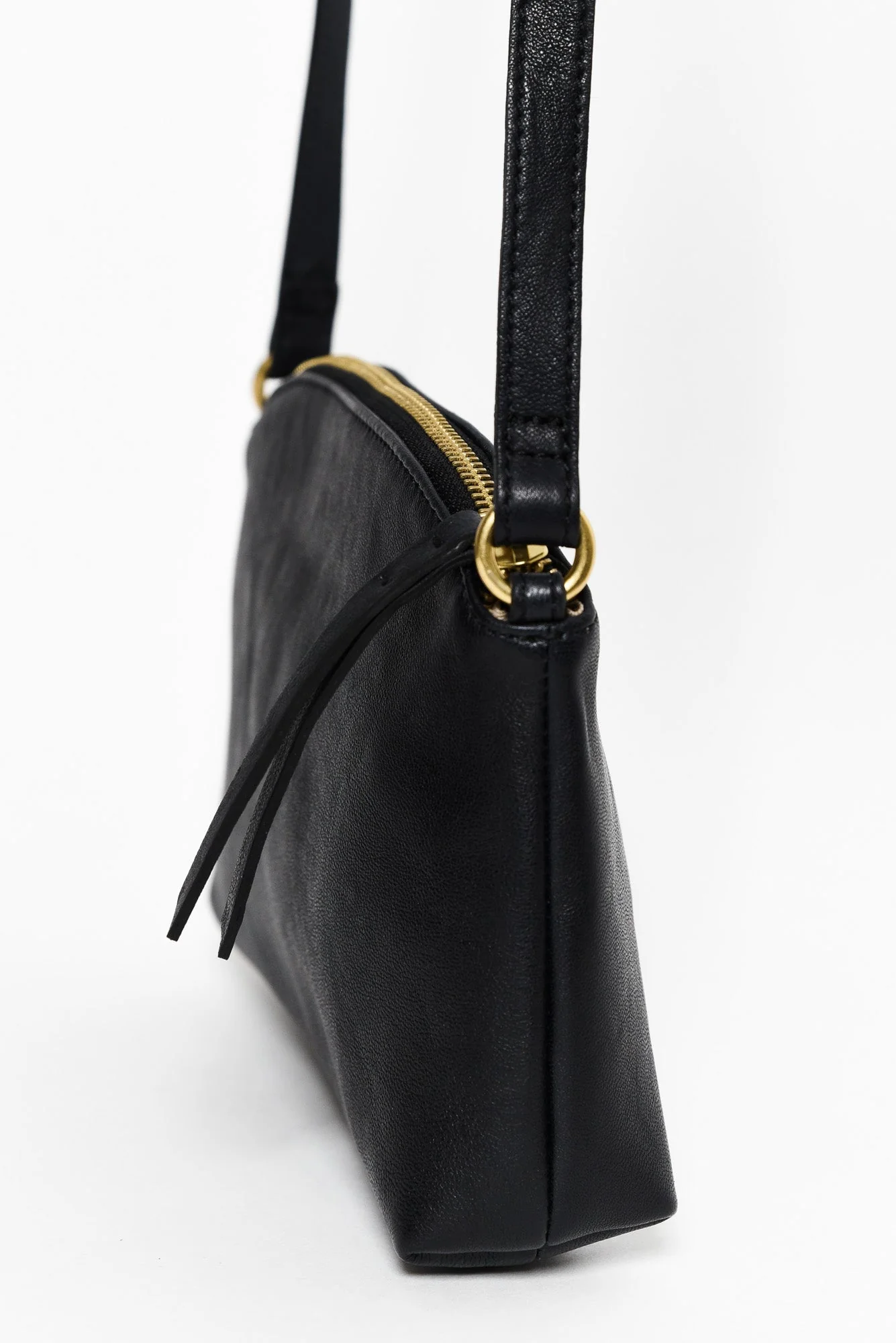 Cleo Black Leather Crossbody Bag - Image 3
