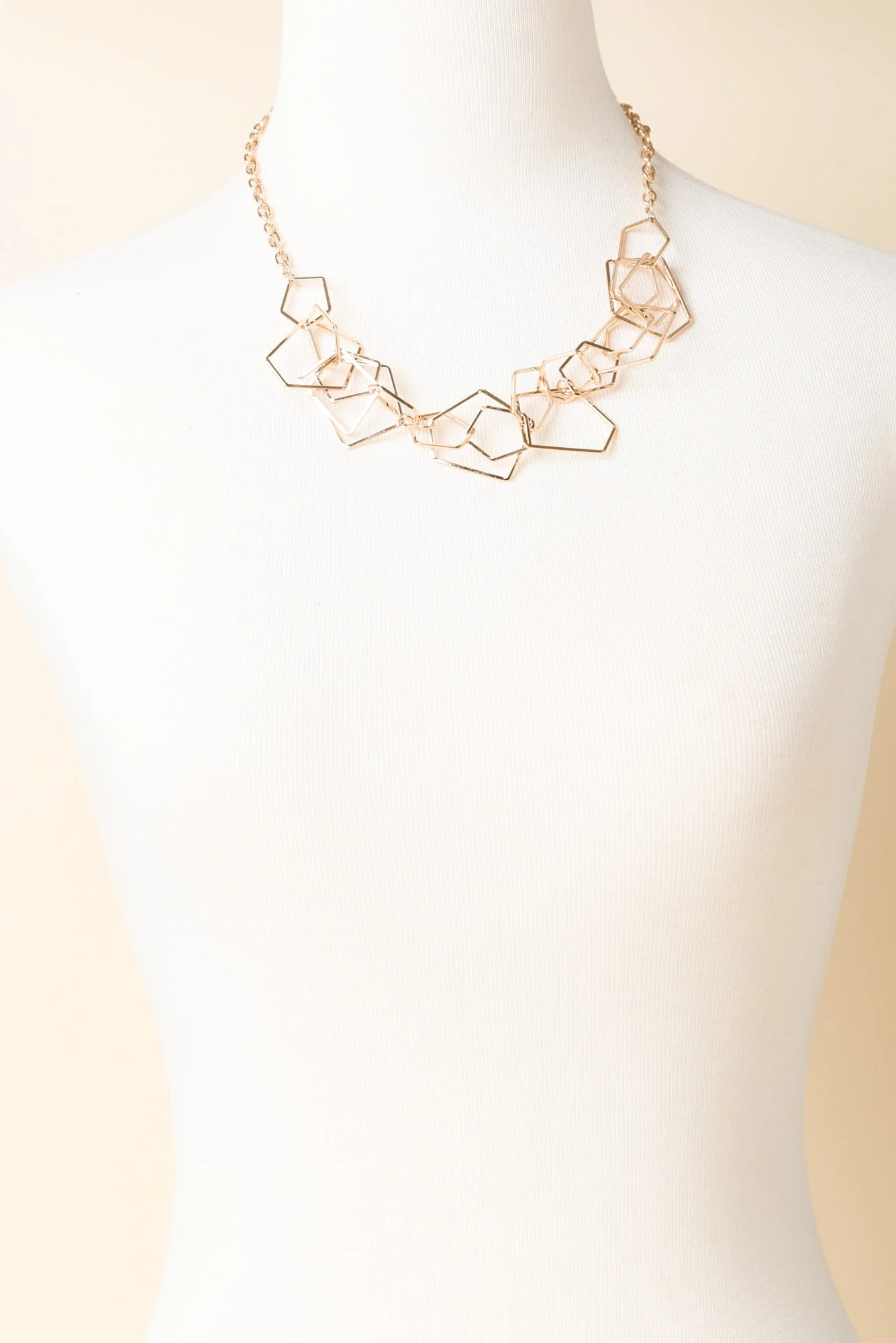 Coby Gold Geo Link Necklace - Image 2