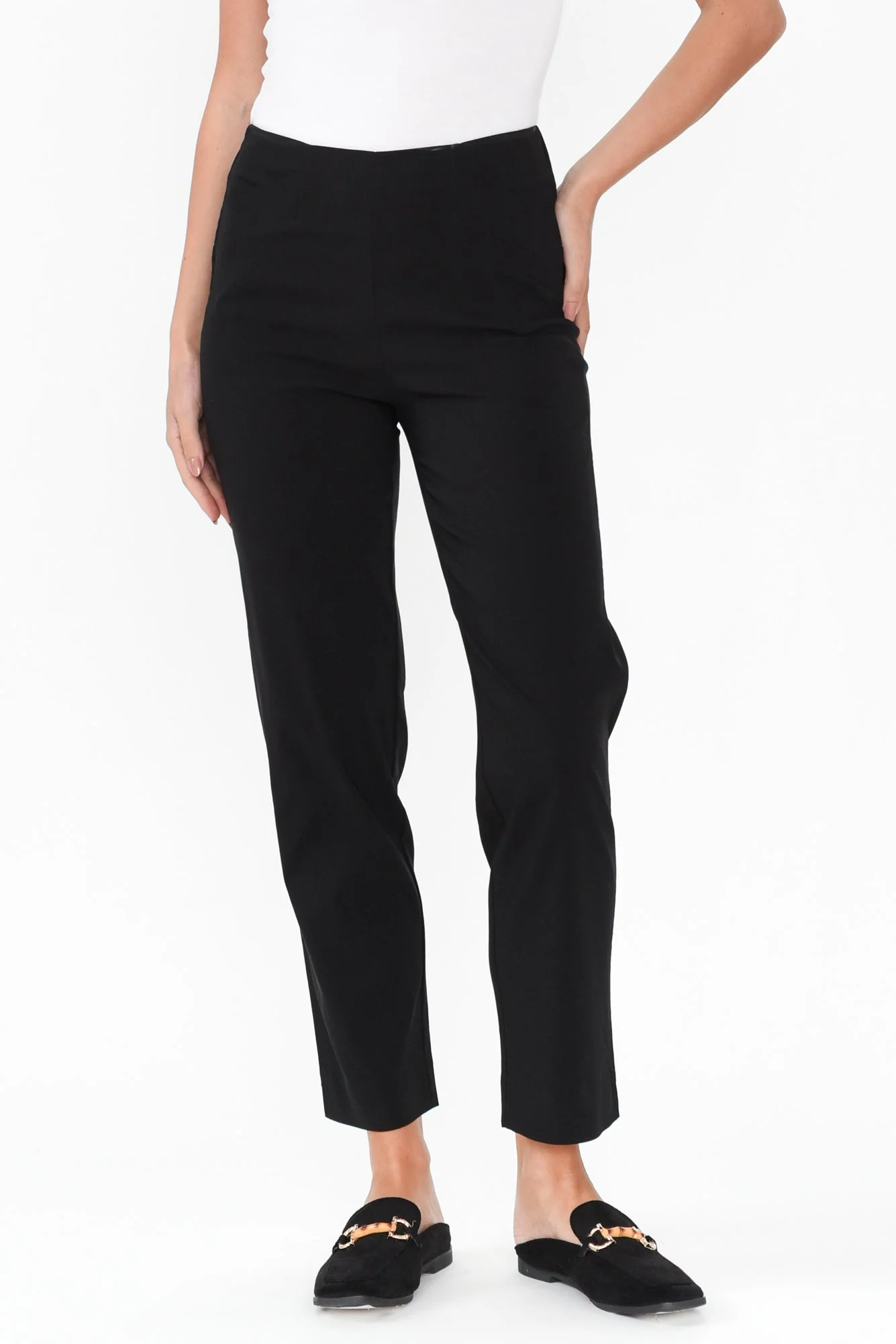 Cody Black Stretch Pants - Image 2