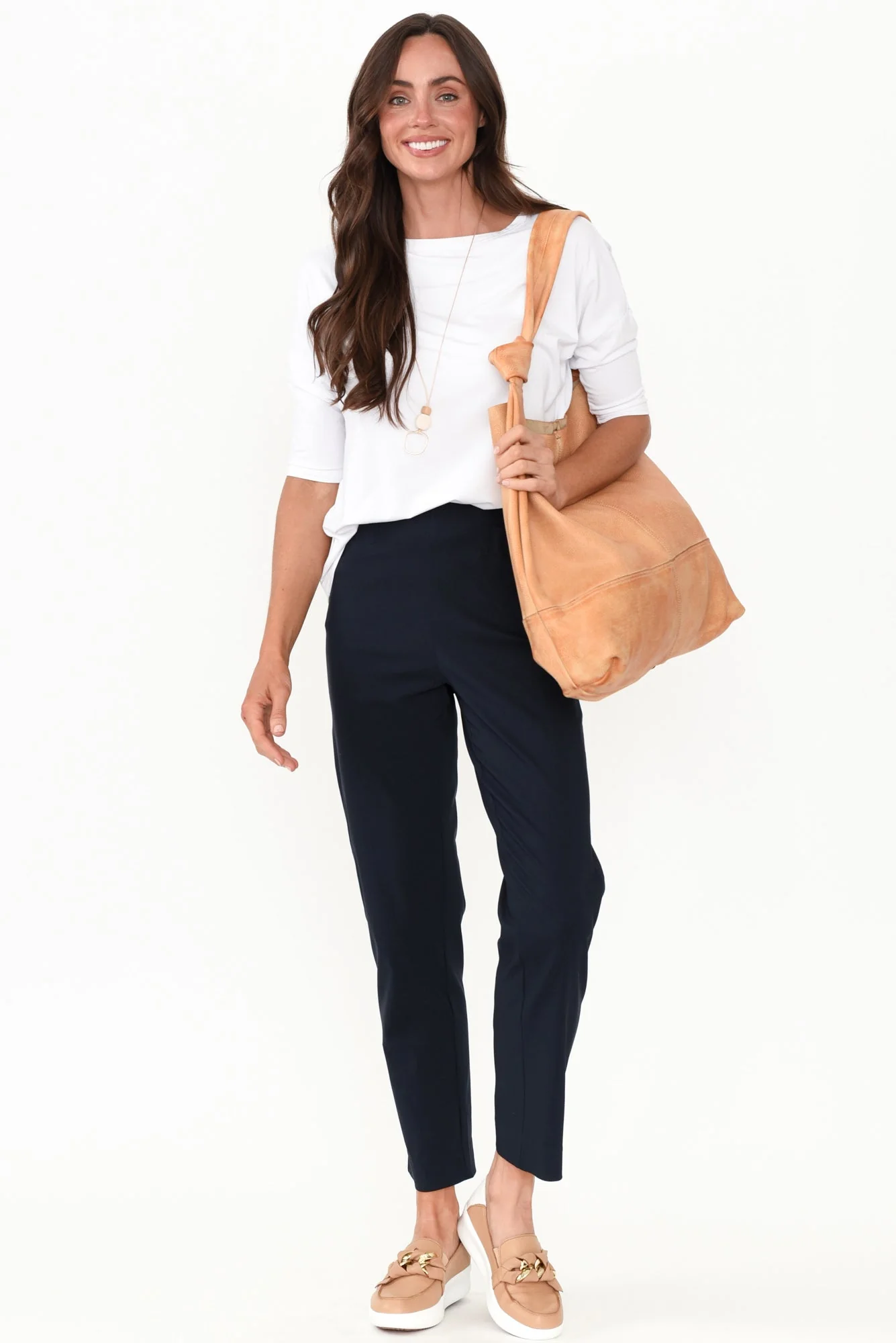 Cody Navy Stretch Pants - Image 3