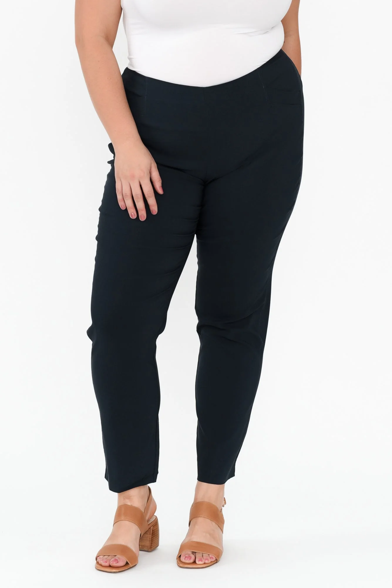 Cody Navy Stretch Pants - Image 7