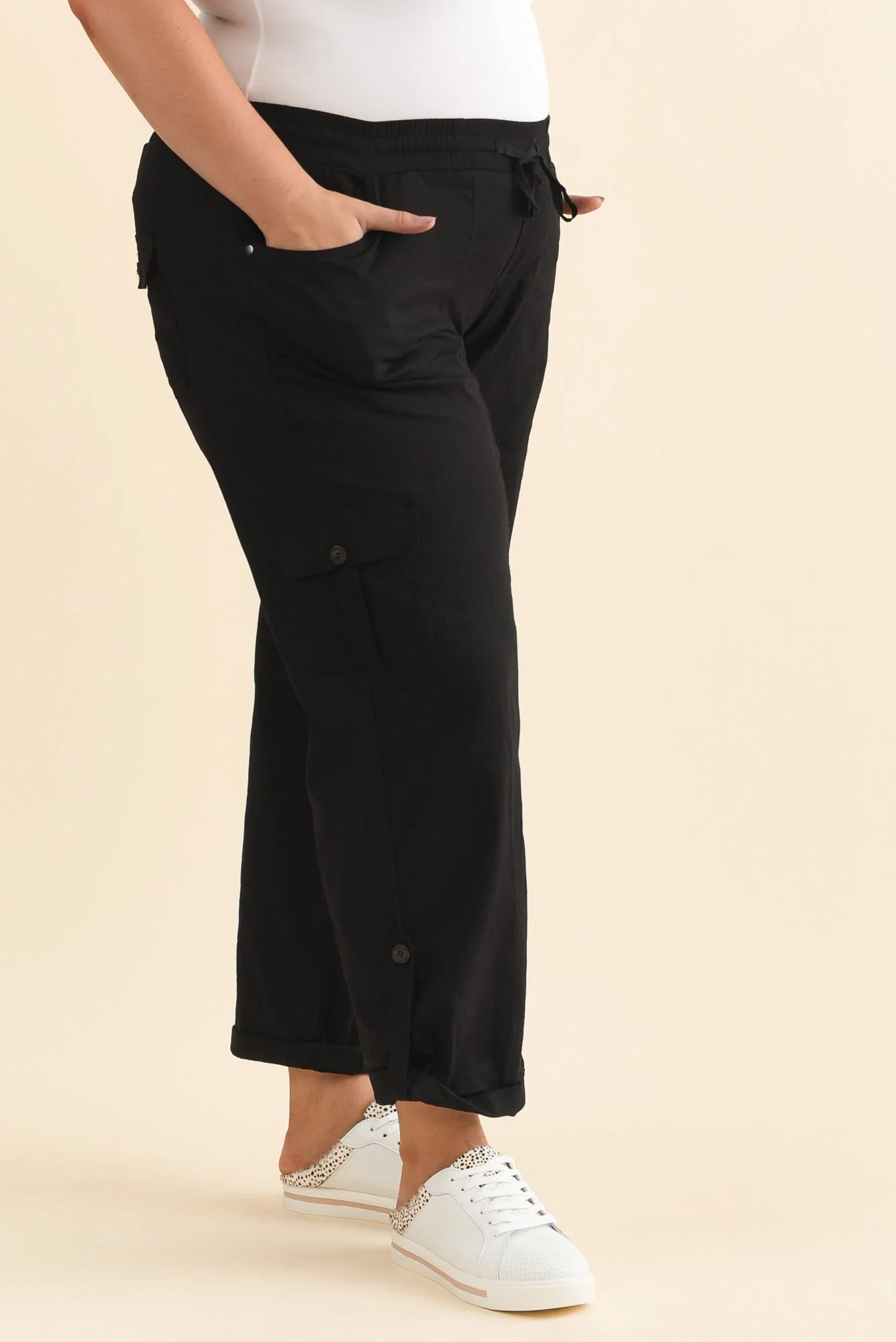 Colette Black Cargo Pants - Image 11