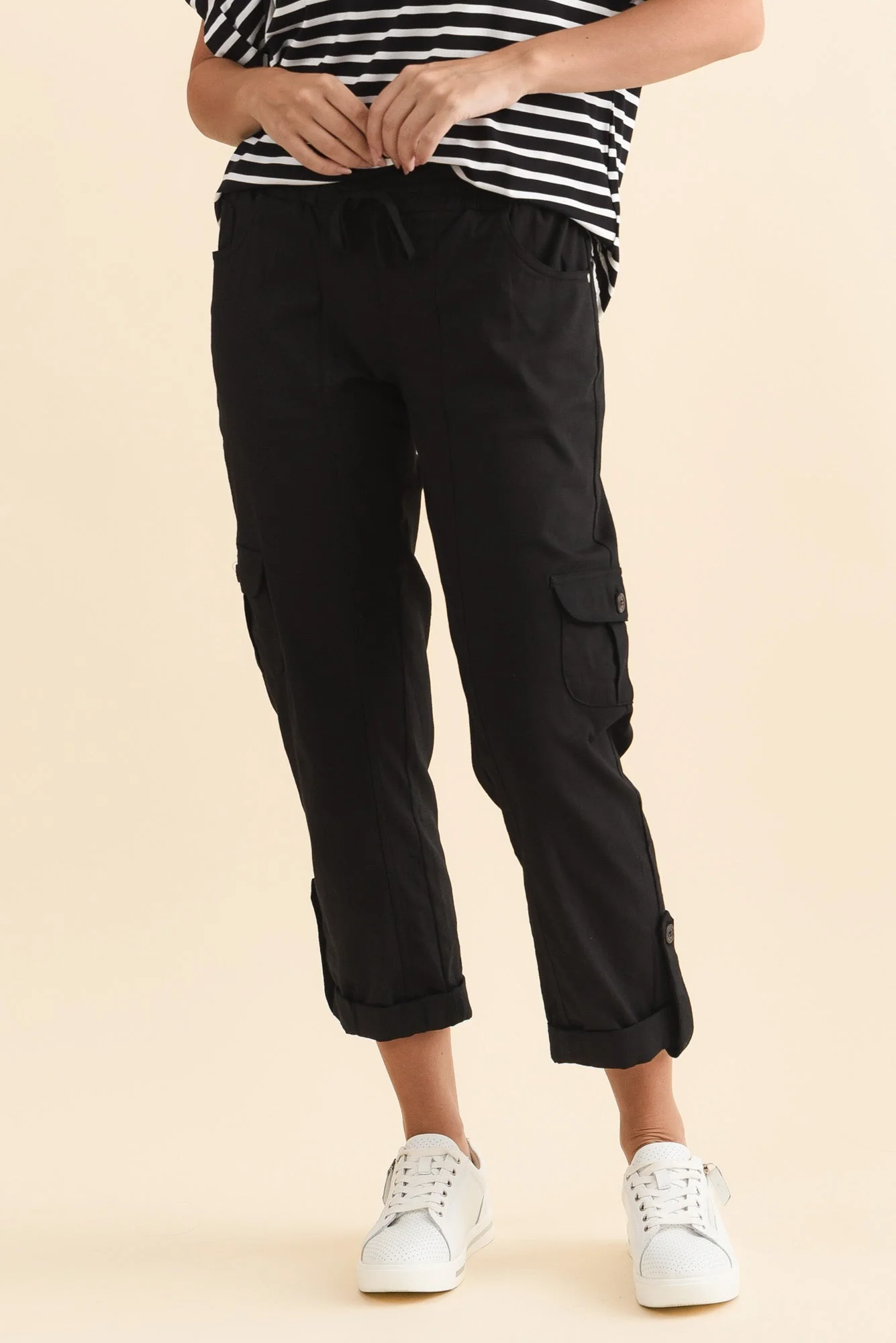 Colette Black Cargo Pants - Image 2
