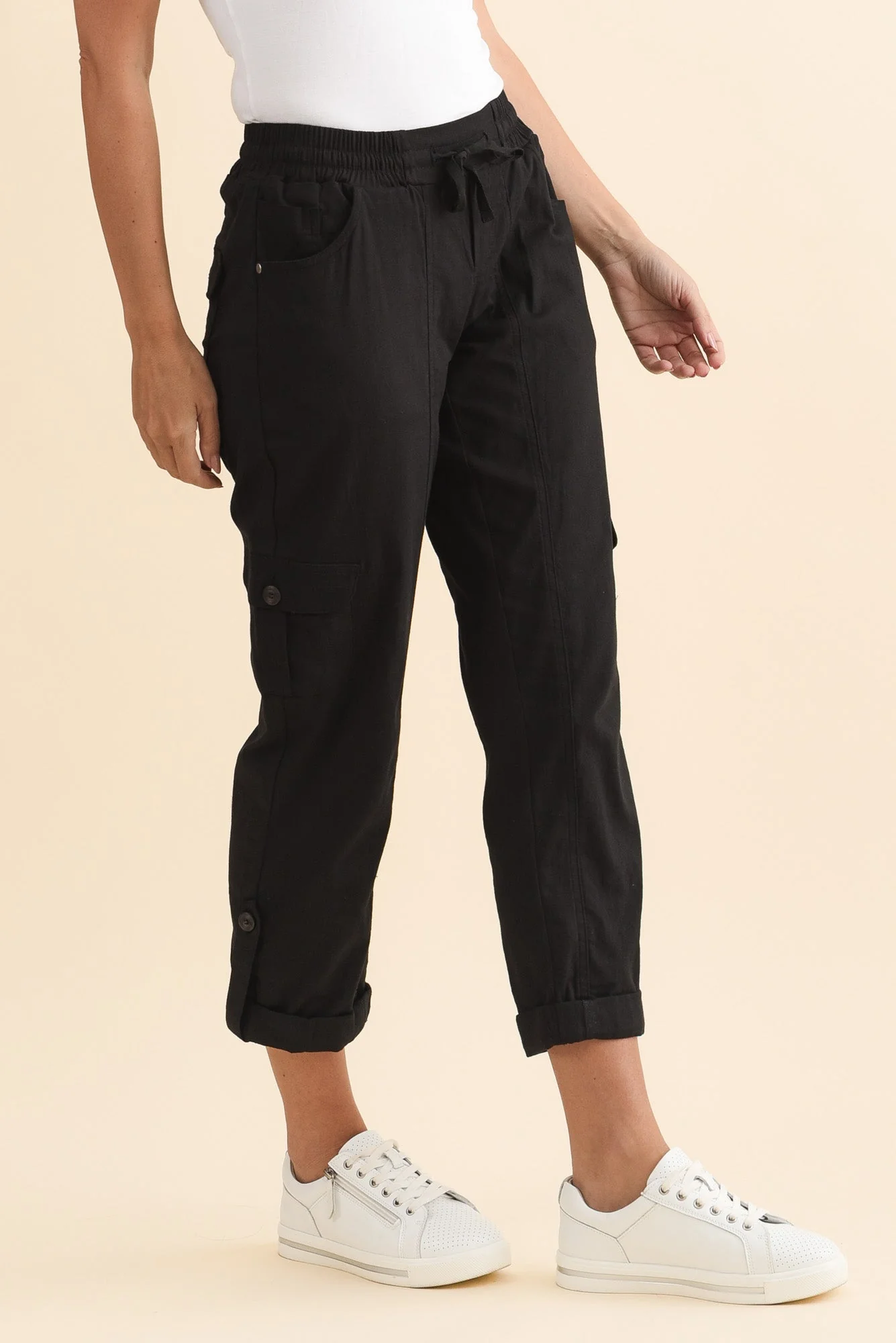 Colette Black Cargo Pants - Image 4