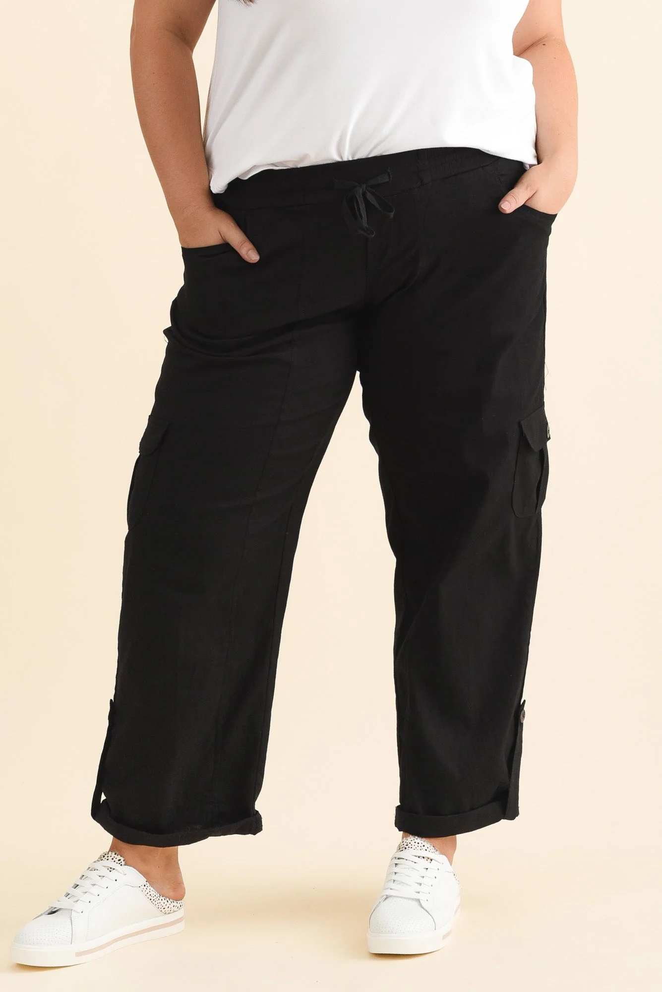 Colette Black Cargo Pants - Image 9