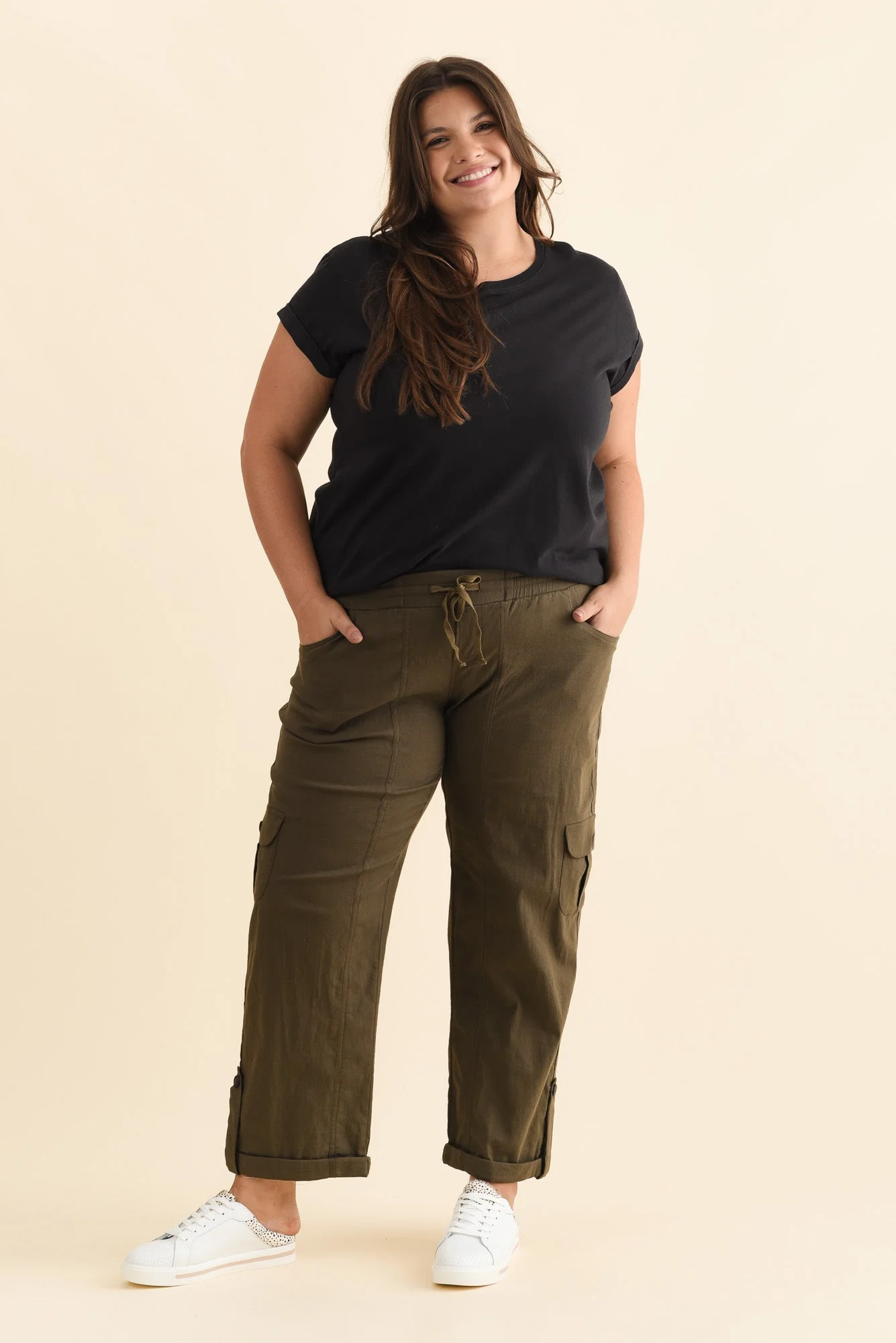 Colette Khaki Cargo Pants - Image 10
