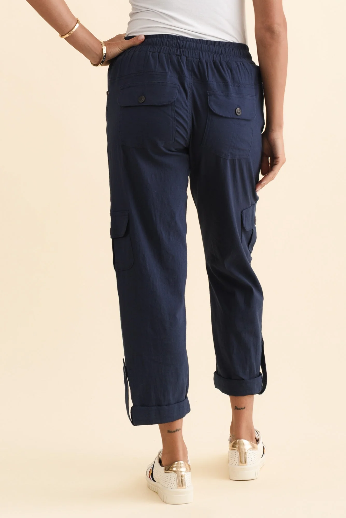 Colette Navy Cargo Pants - Image 5
