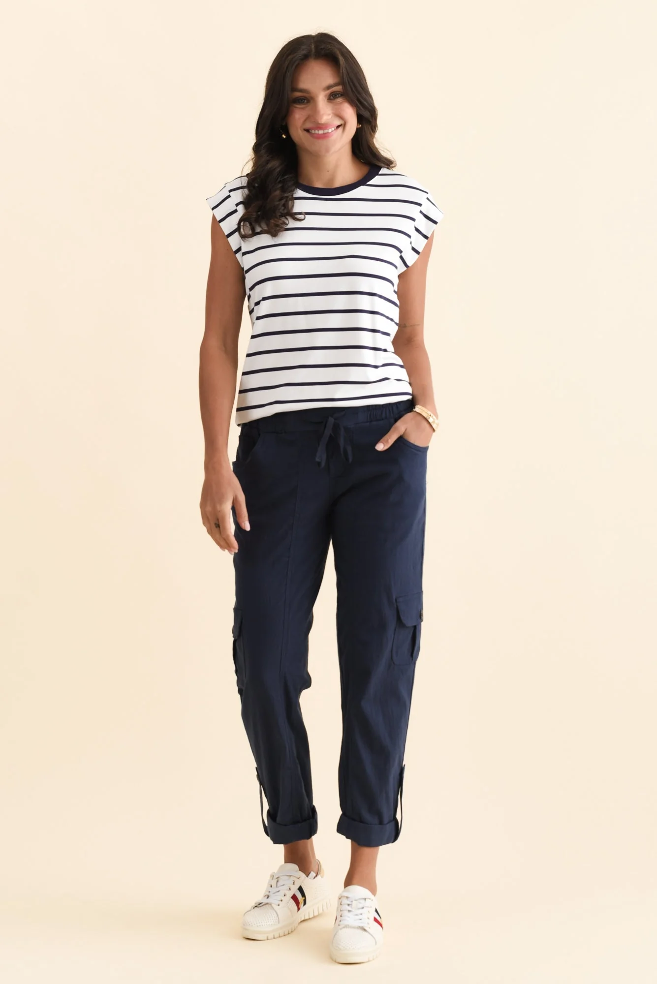 Colette Navy Cargo Pants - Image 8