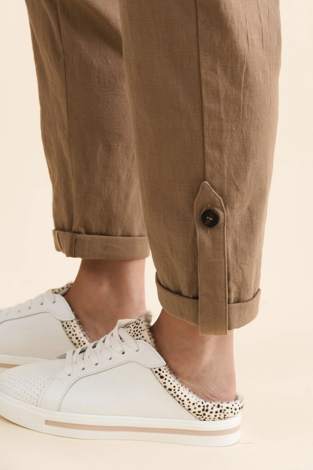 Colette Taupe Cargo Pants - Image 6