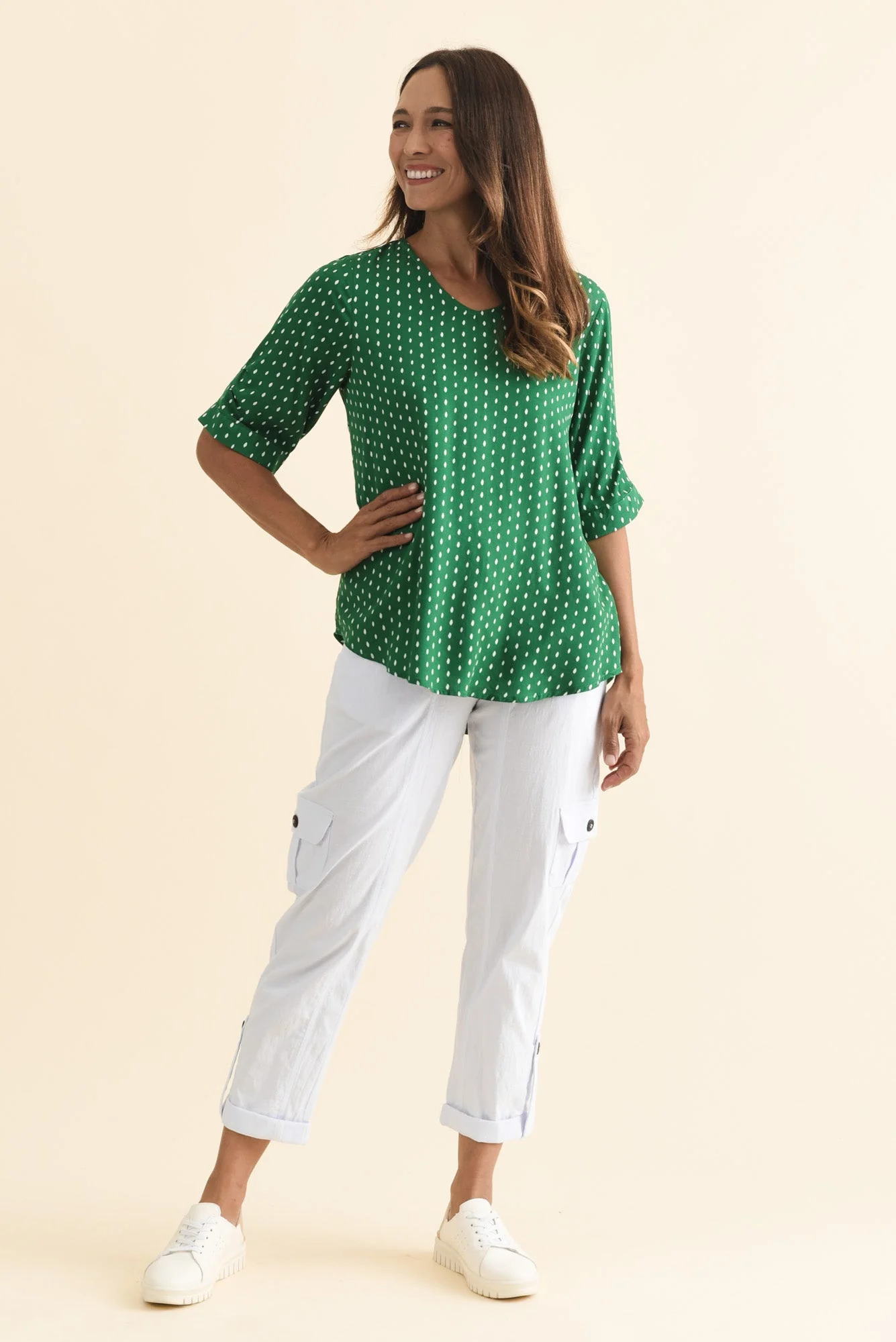 Colette White Cargo Pants - Image 7