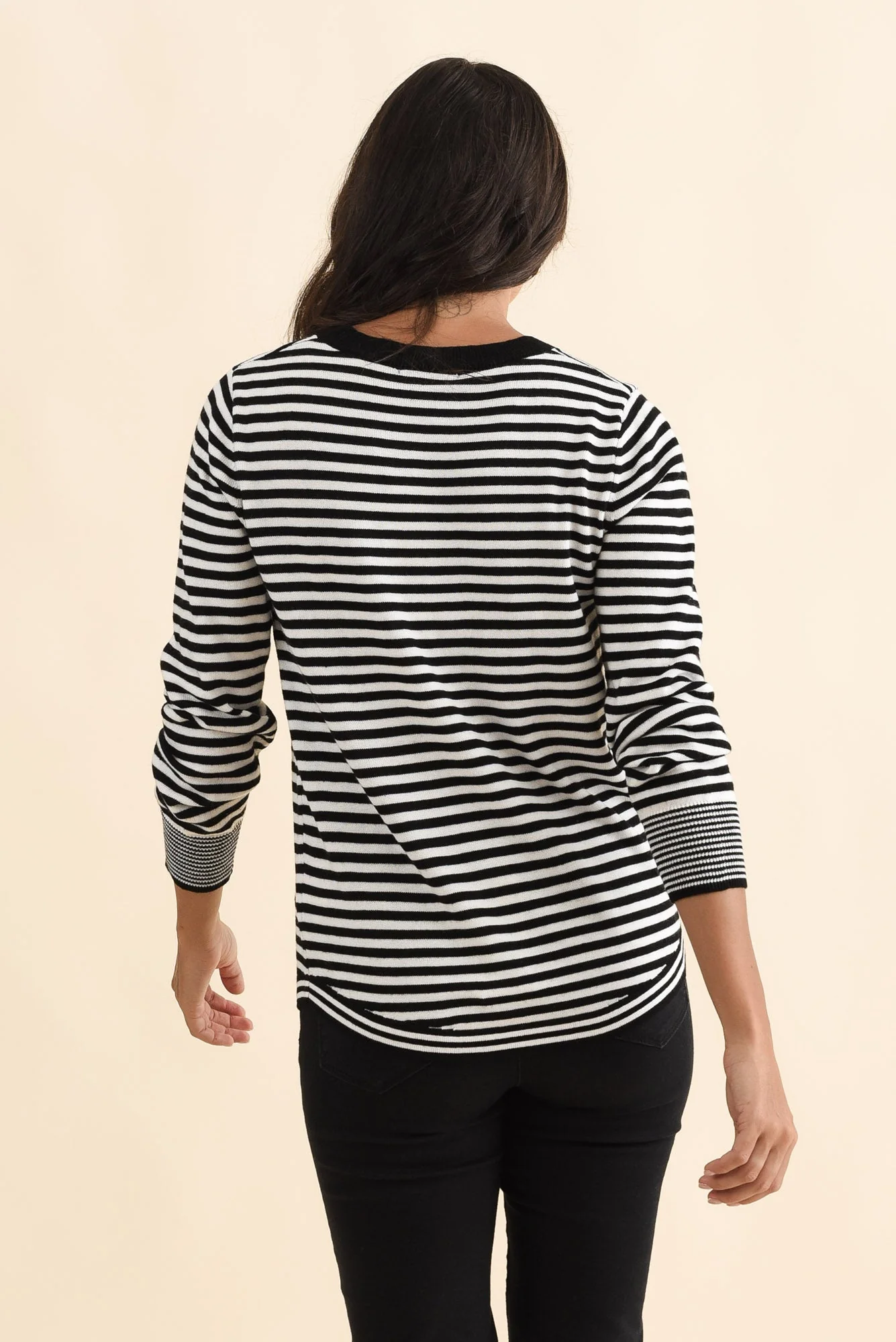 Colorado Black Stripe Knit Top - Image 4