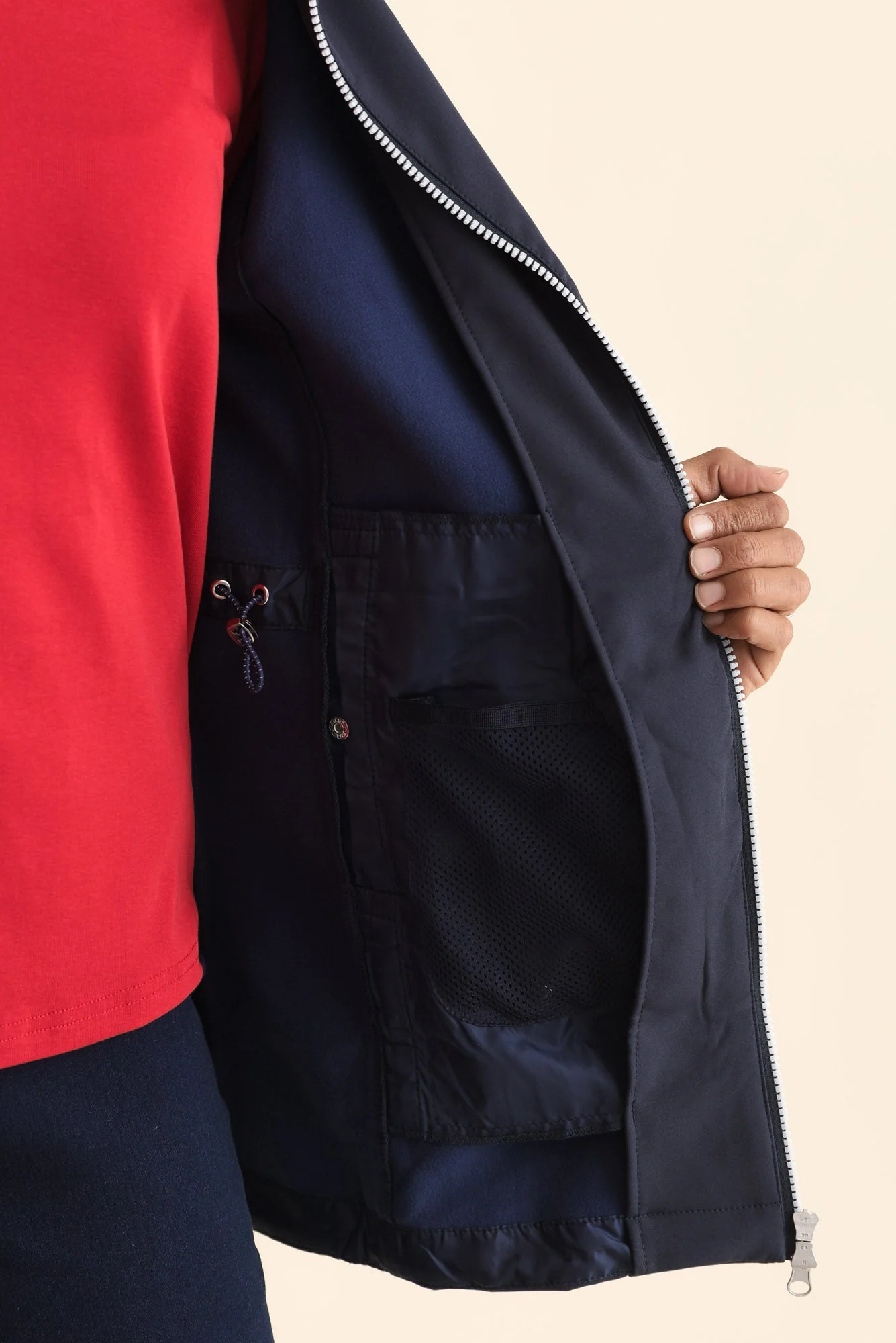 Cora Navy Zip Jacket - Image 6