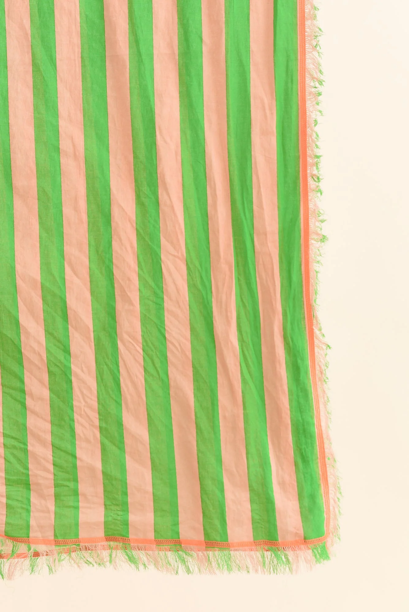 Cosmos Orange Stripe Cotton Sarong - Image 7