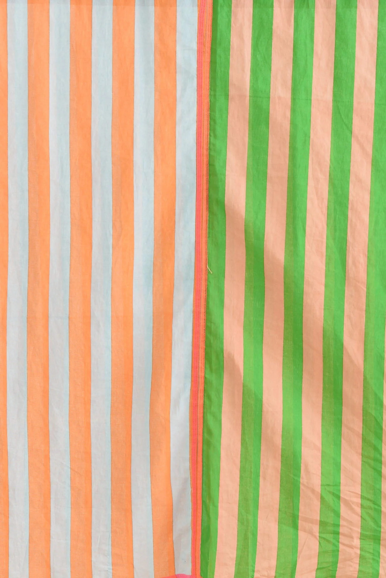 Cosmos Orange Stripe Cotton Sarong - Image 8