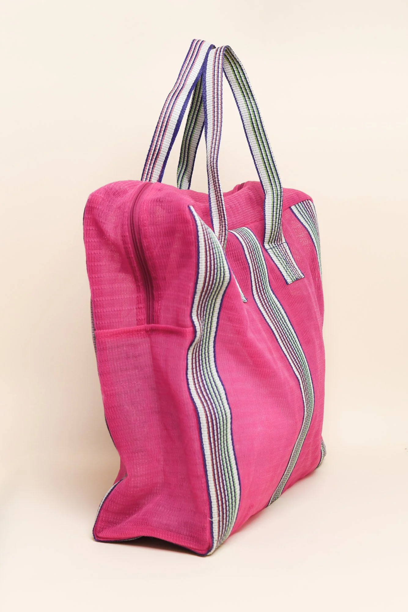 Cupid Pink Mesh Tote Bag - Image 2