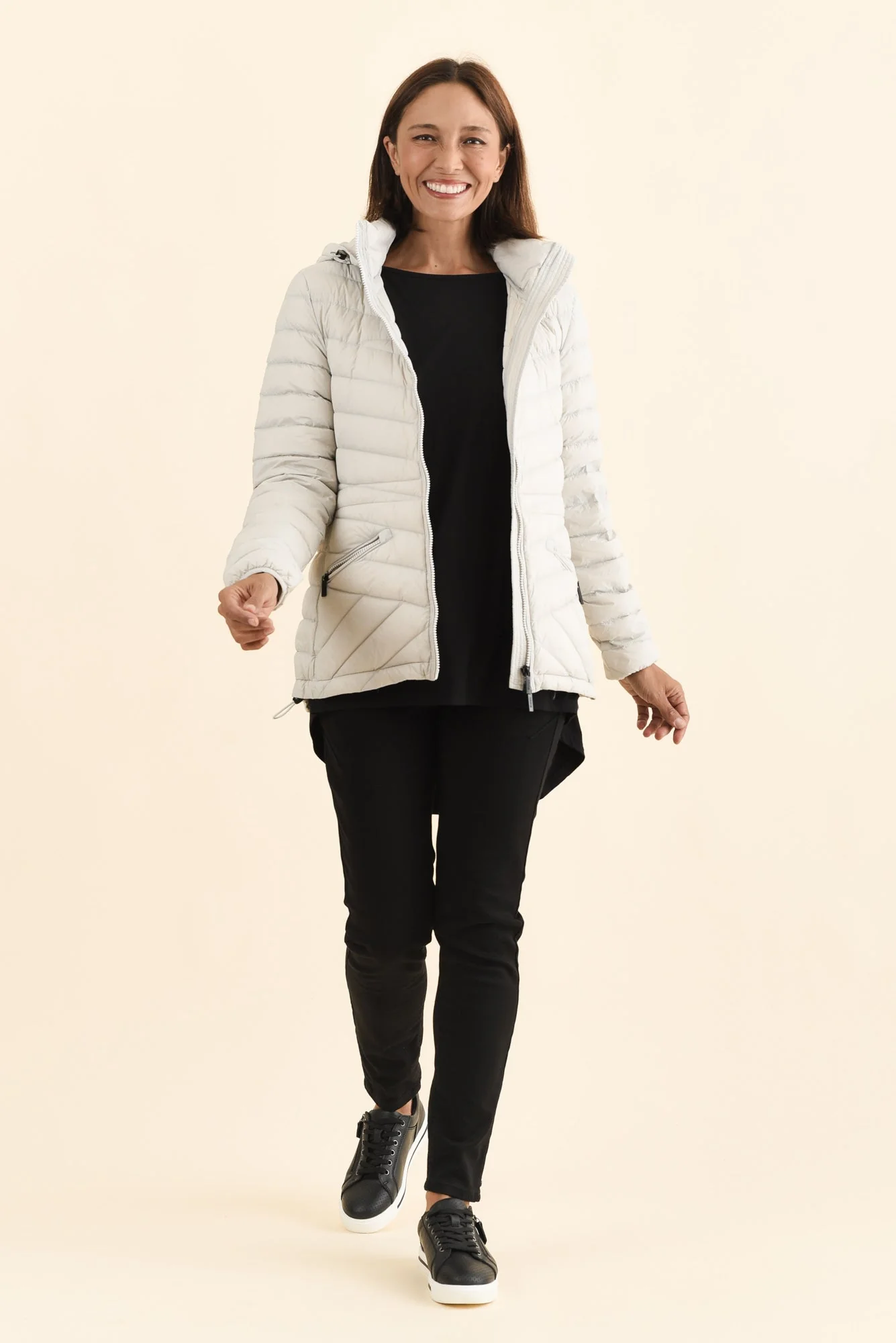 Cushla Grey Down Puffer Jacket - Image 7