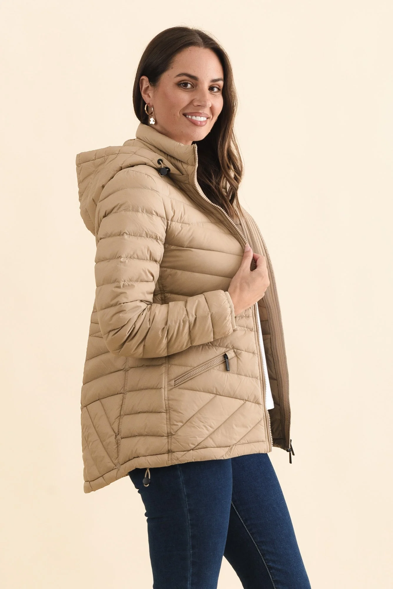 Cushla Oat Down Puffer Jacket - Image 3