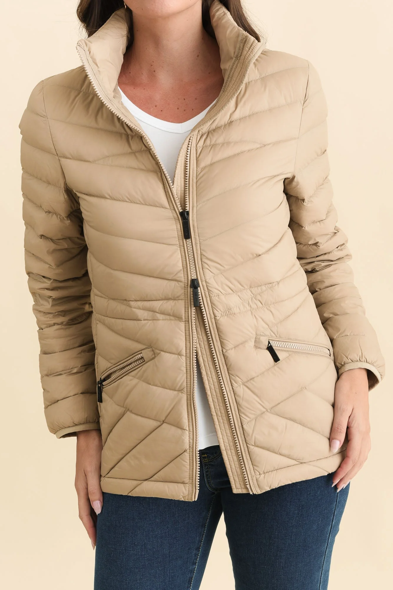 Cushla Oat Down Puffer Jacket - Image 6