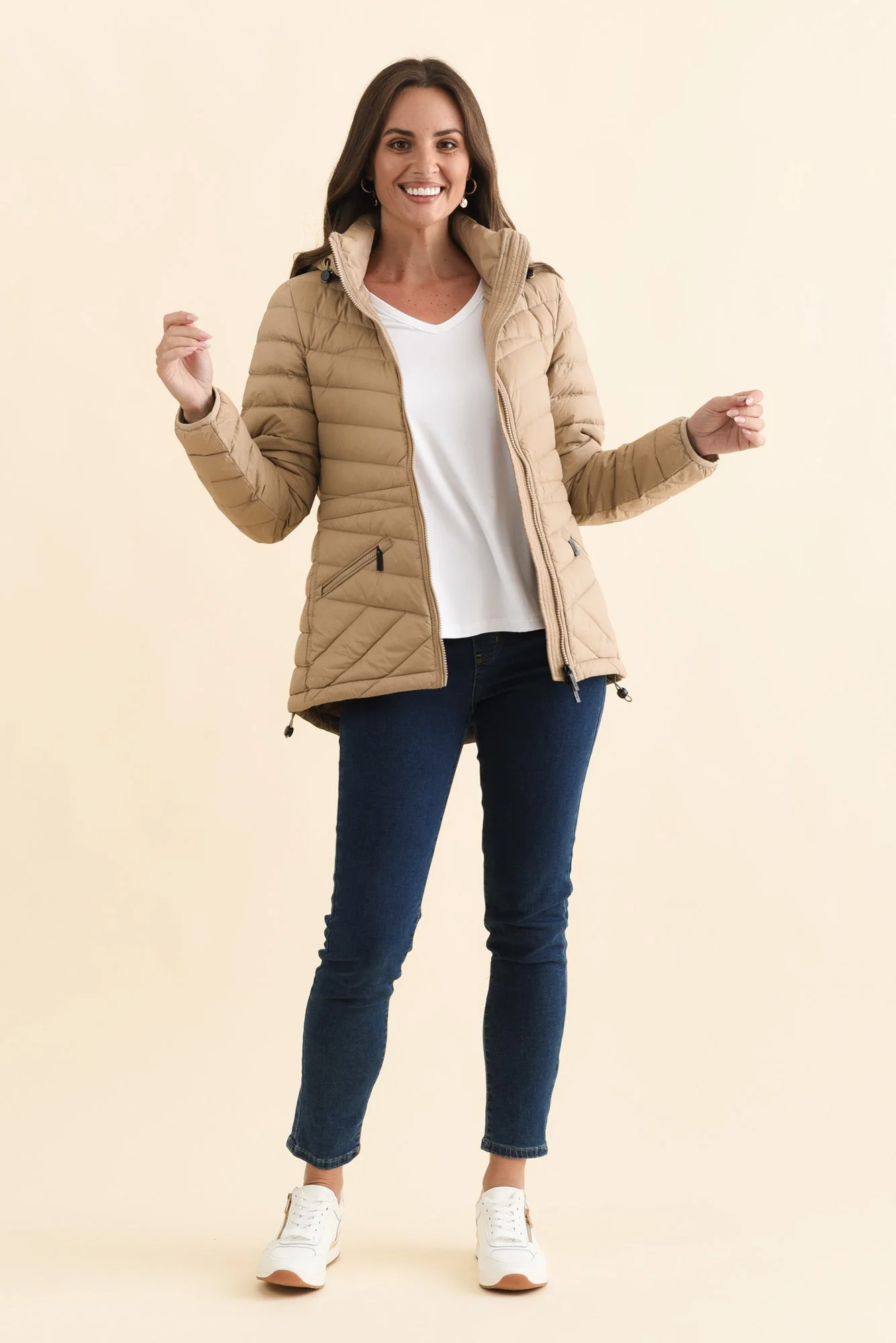 Cushla Oat Down Puffer Jacket - Image 7