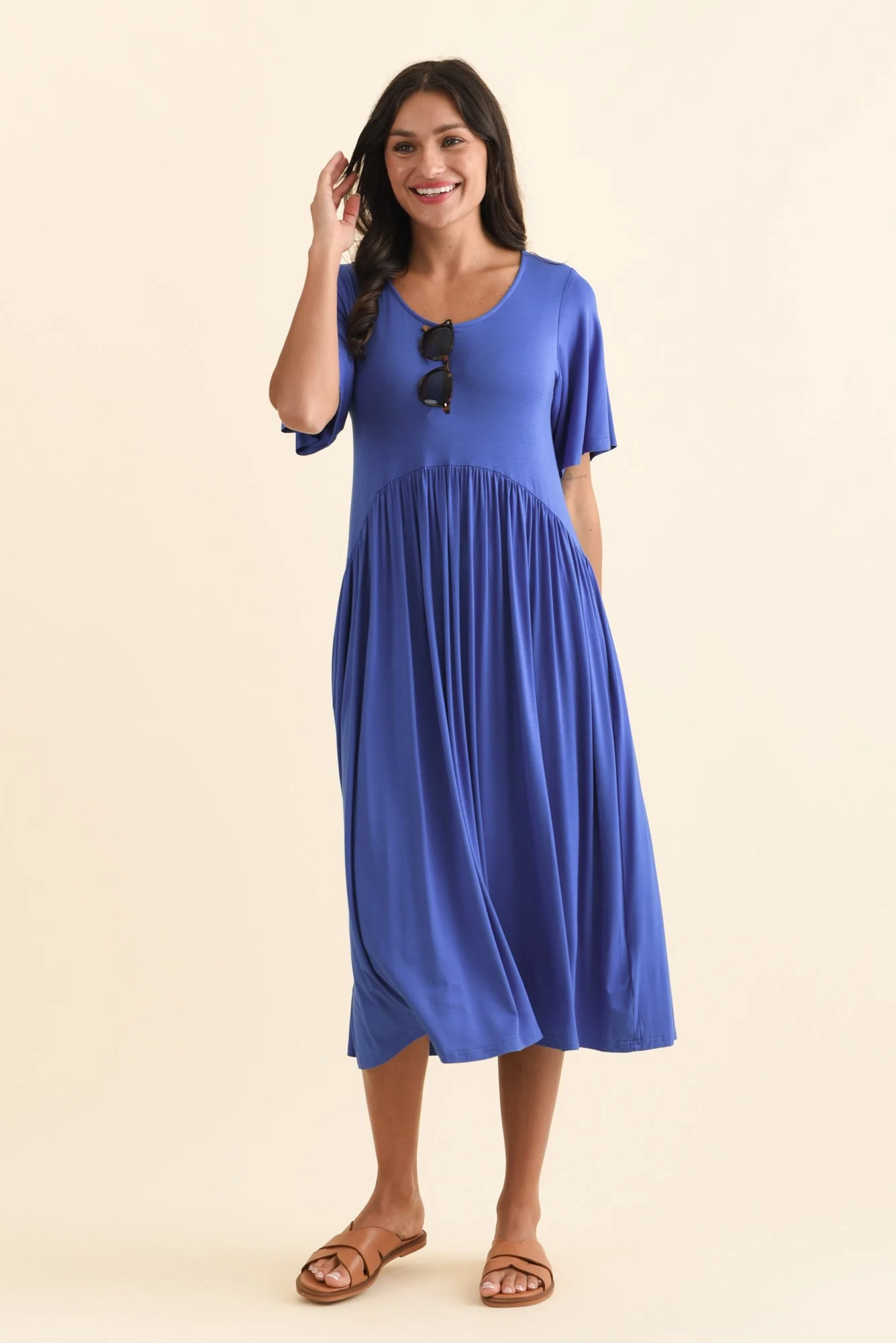 Dalton Cobalt Crescent Dress - Image 2