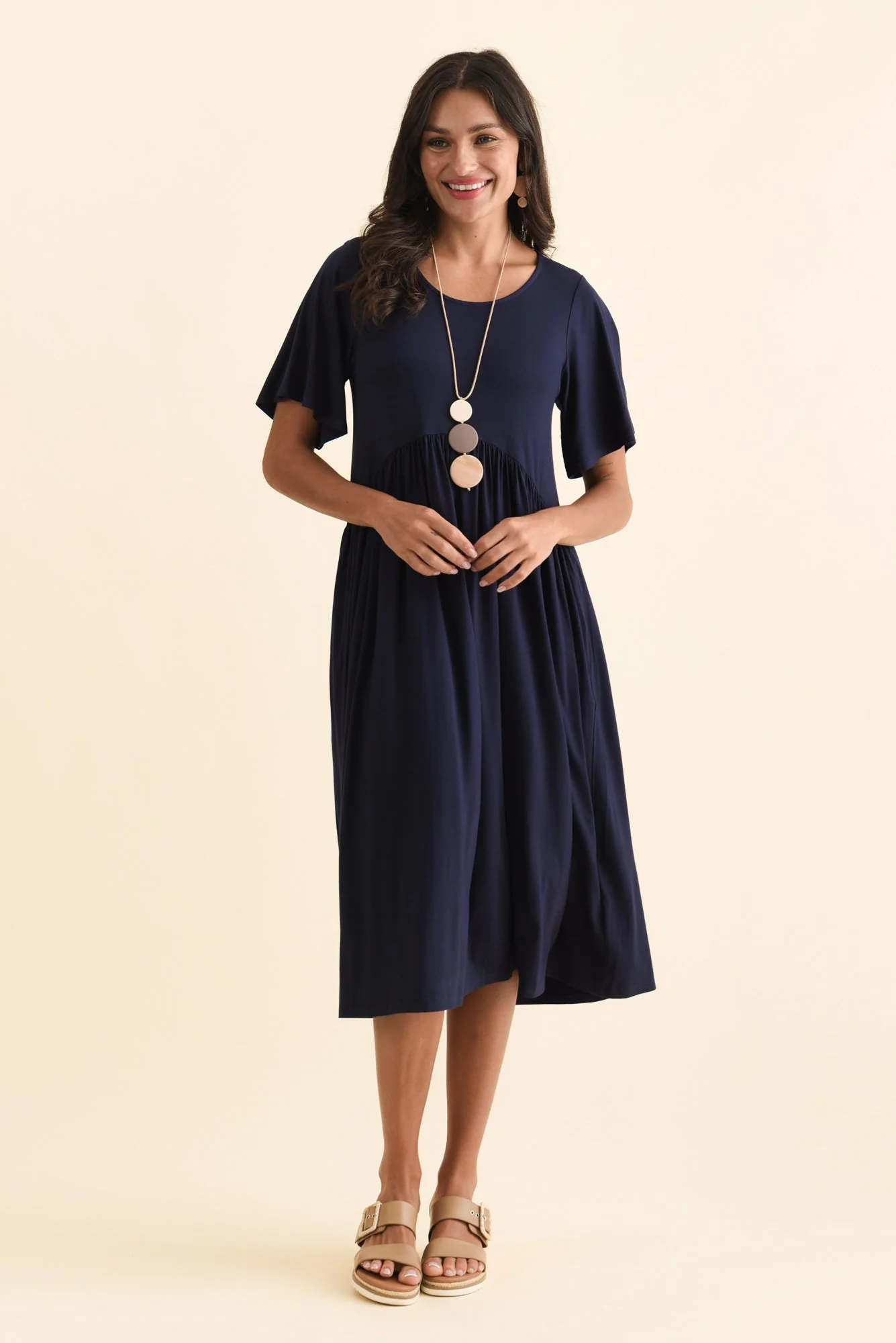 Dalton Navy Crescent Dress - Image 2