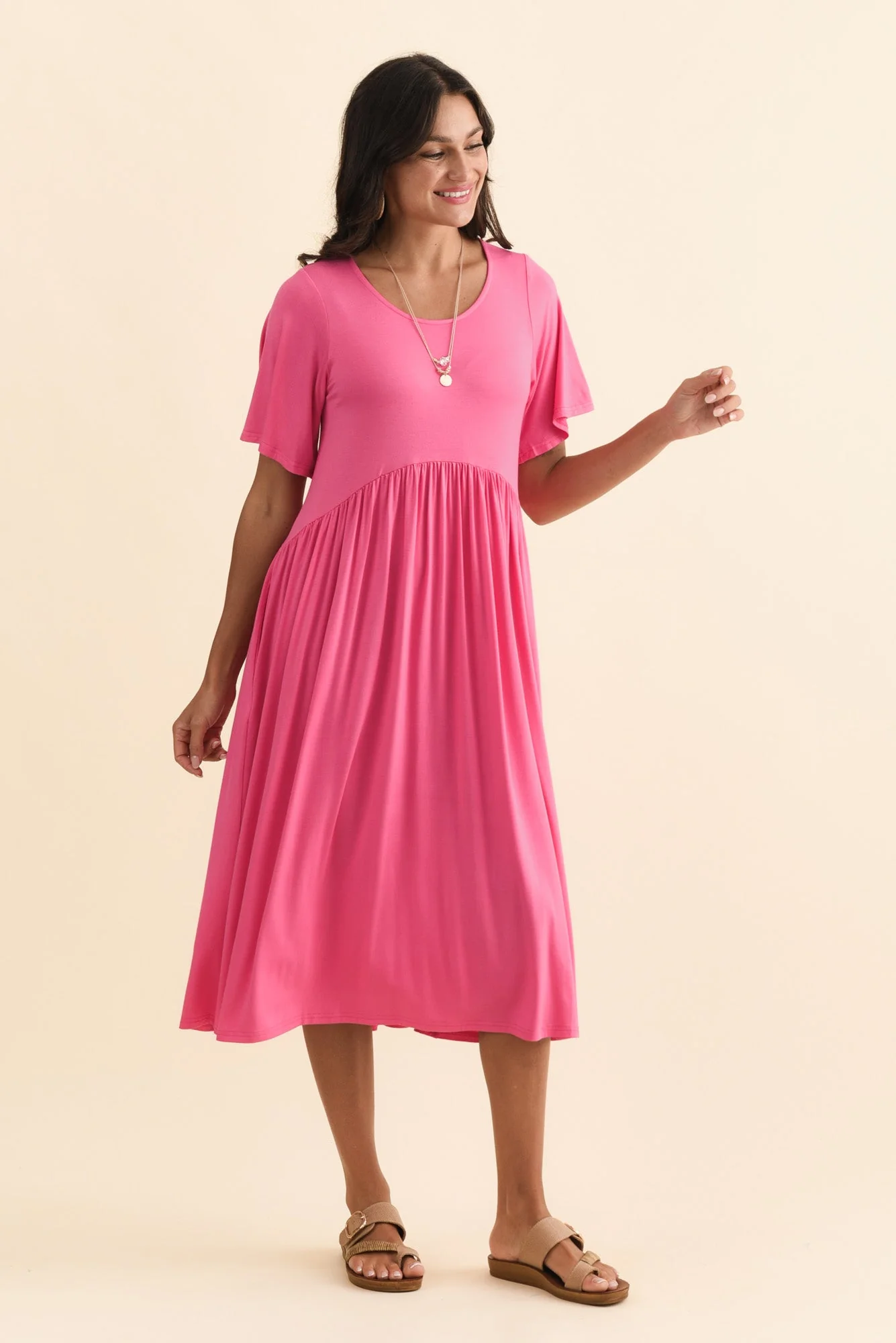 Dalton Pink Crescent Dress - Image 4