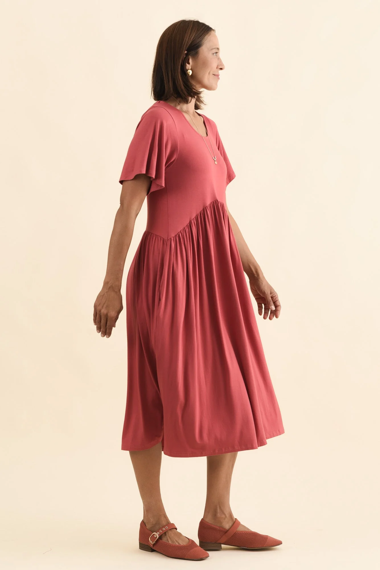 Dalton Rust Crescent Dress - Image 4