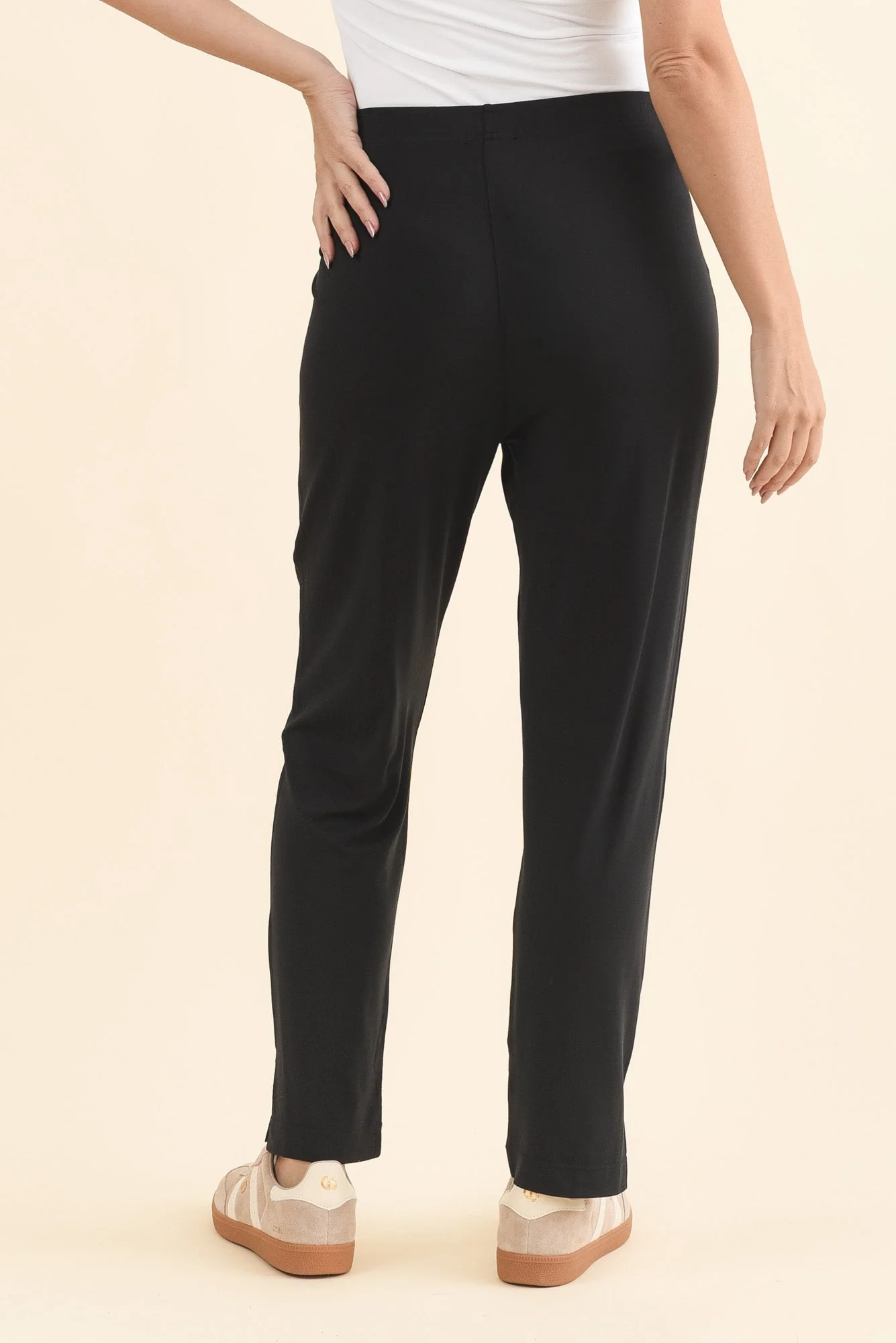 Dana Black Micro Modal Pants - Image 5