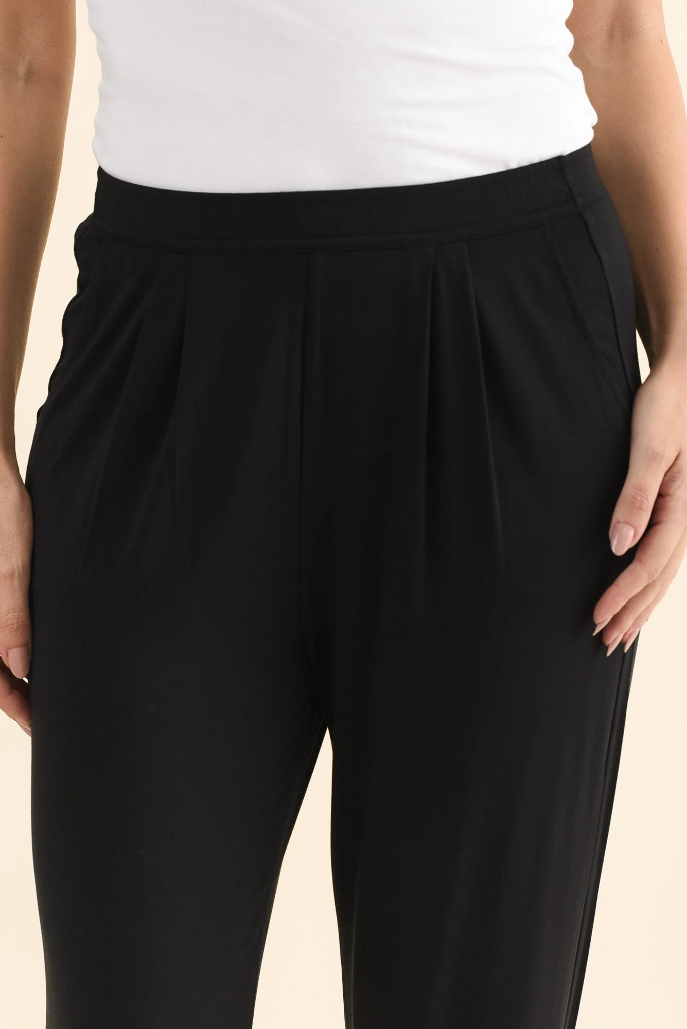 Dana Black Micro Modal Pants - Image 6